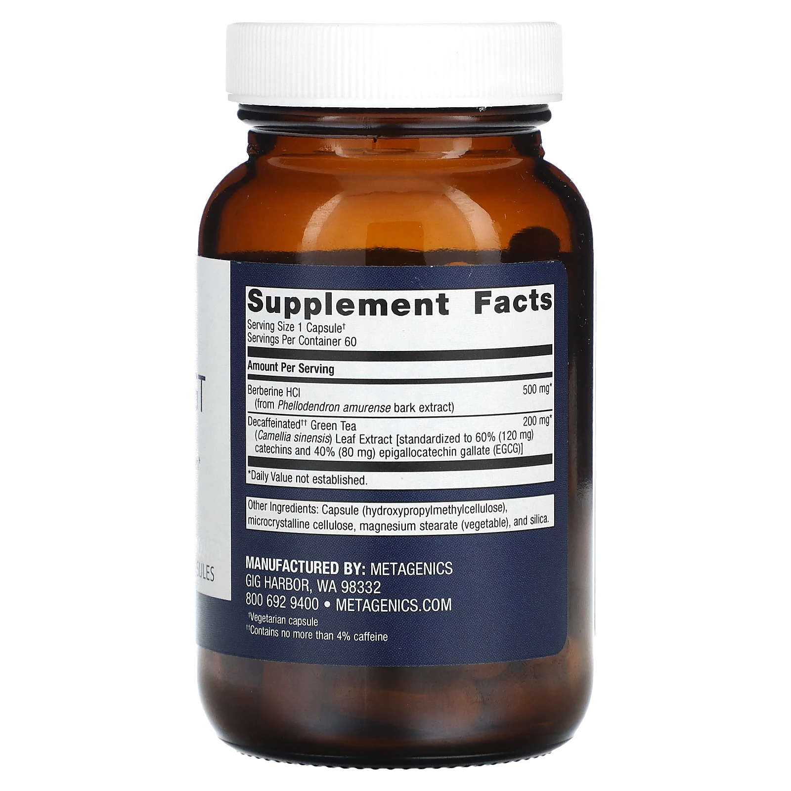 Metagenics, Berberine GT`` 60 капсул