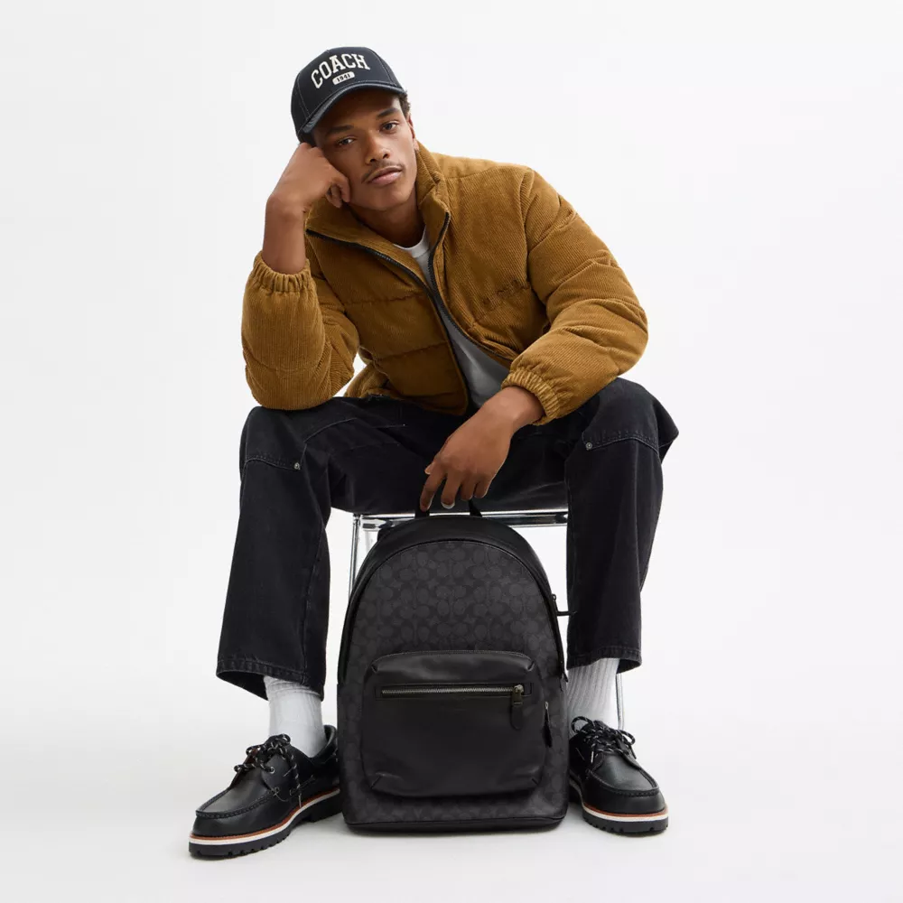 Рюкзак COACH West Backpack In Signature Canvas