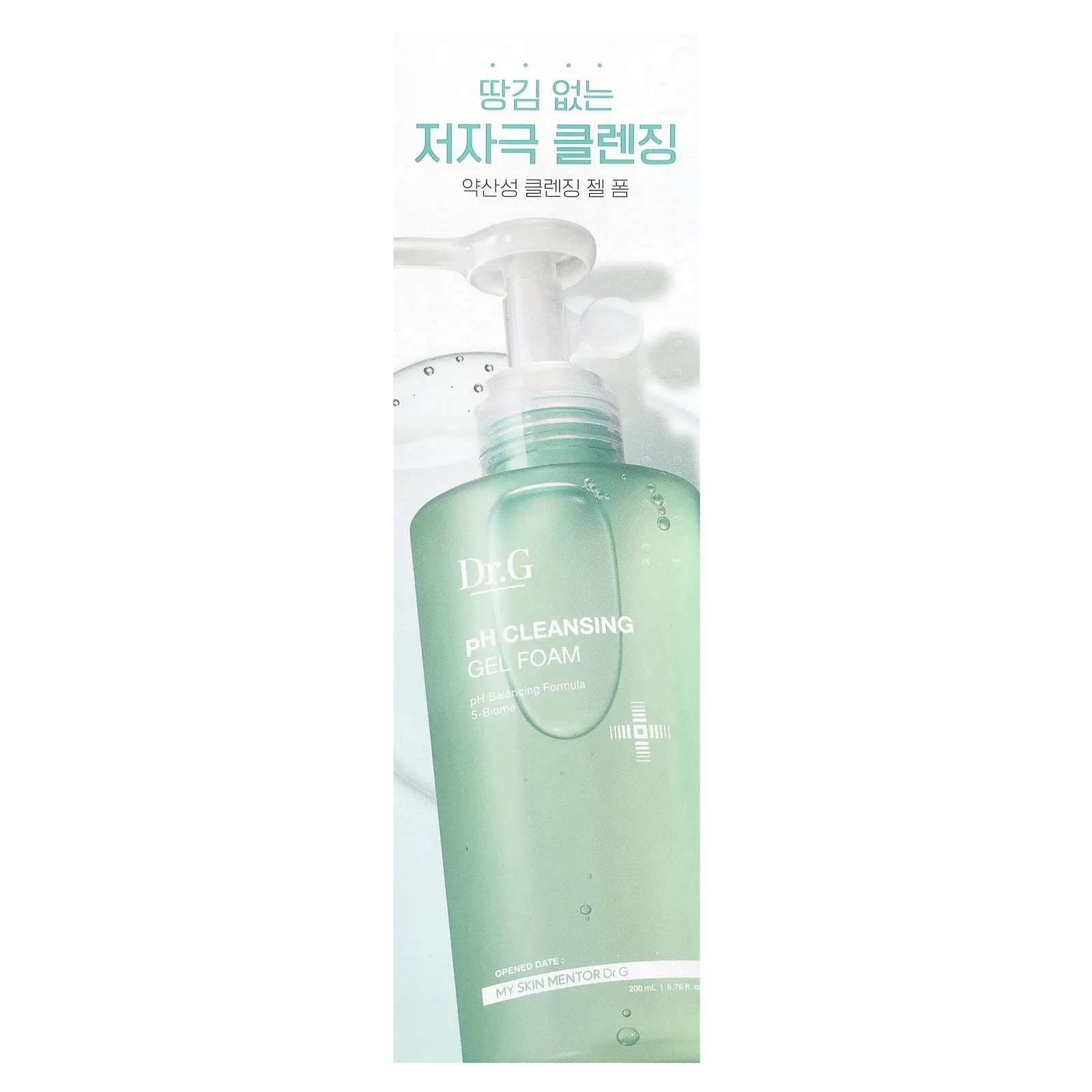 Dr. G, очищающий гель-пенка с уровнем pH, 200 мл (6,76 жидк. унции)