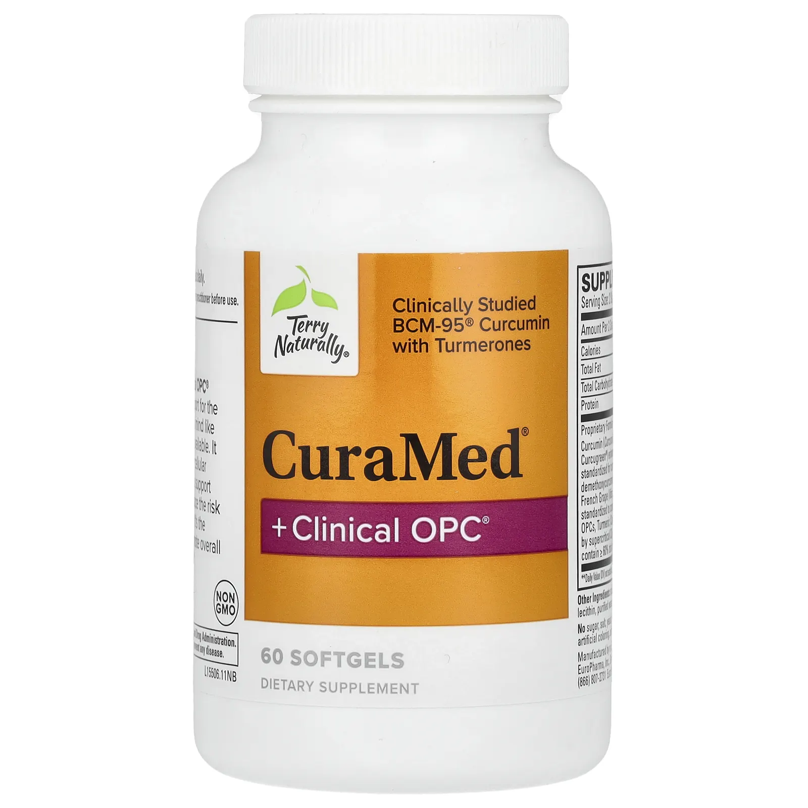 Terry Naturally, CuraMed + Clinical OPC, 60 мягких таблеток