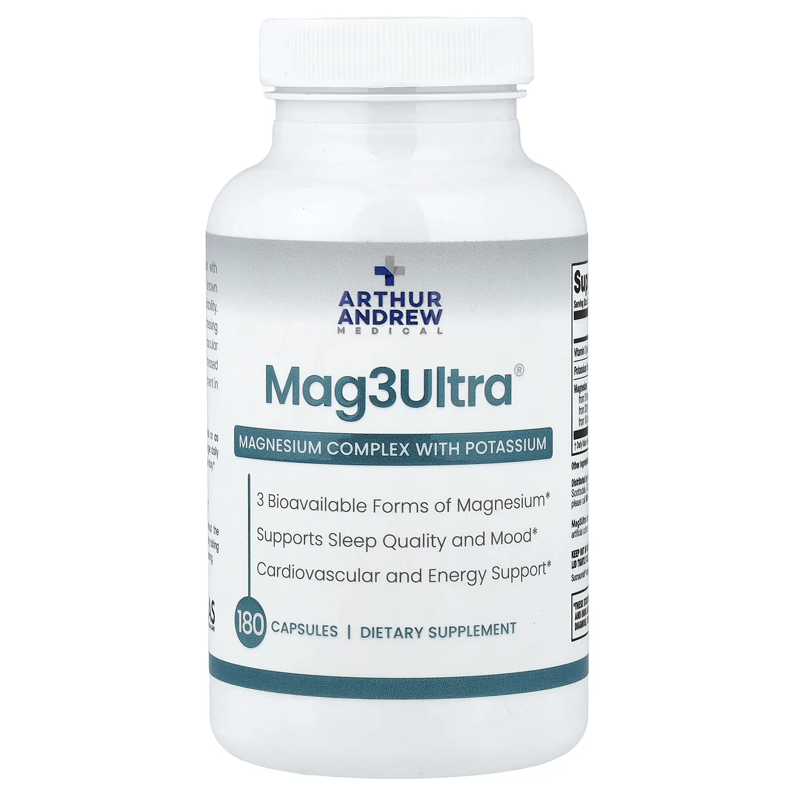 Arthur Andrew Medical, Mag3Ultra®, 180 капсул