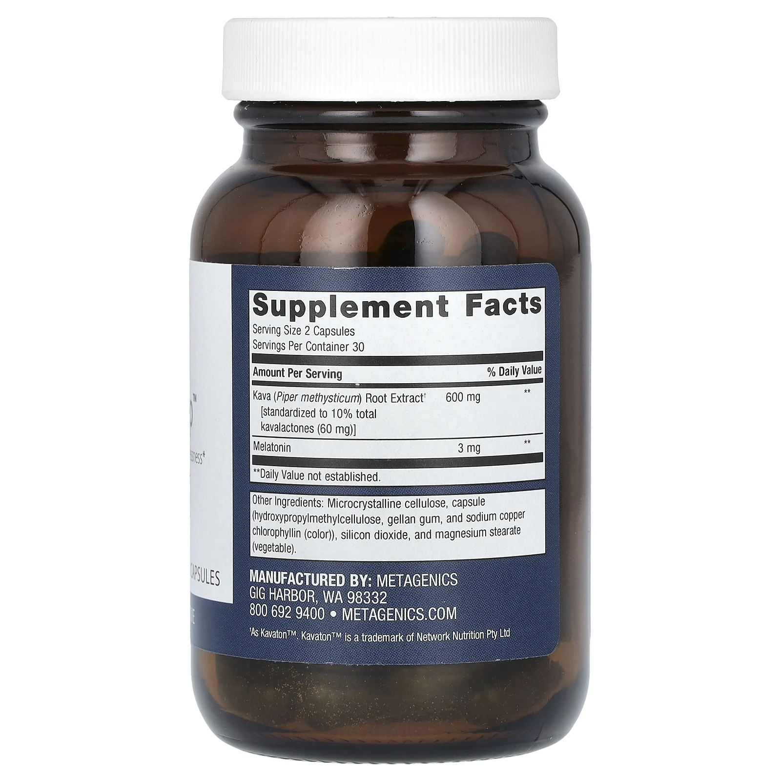 Metagenics, MetaSleep, 60 капсул