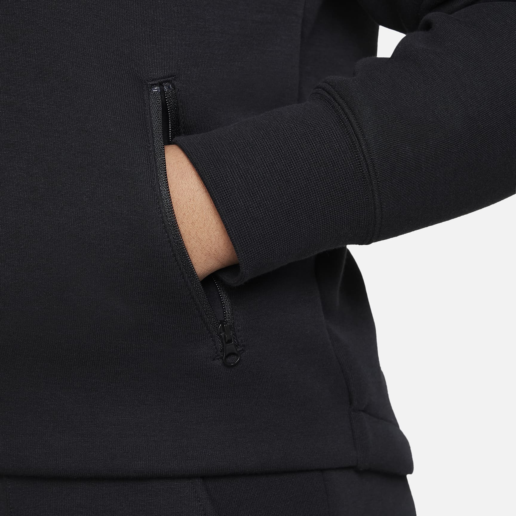 Nike Sportswear Tech Fleece Big Kids' (Girls') Full-Zip Hoodie (Extended Size)
