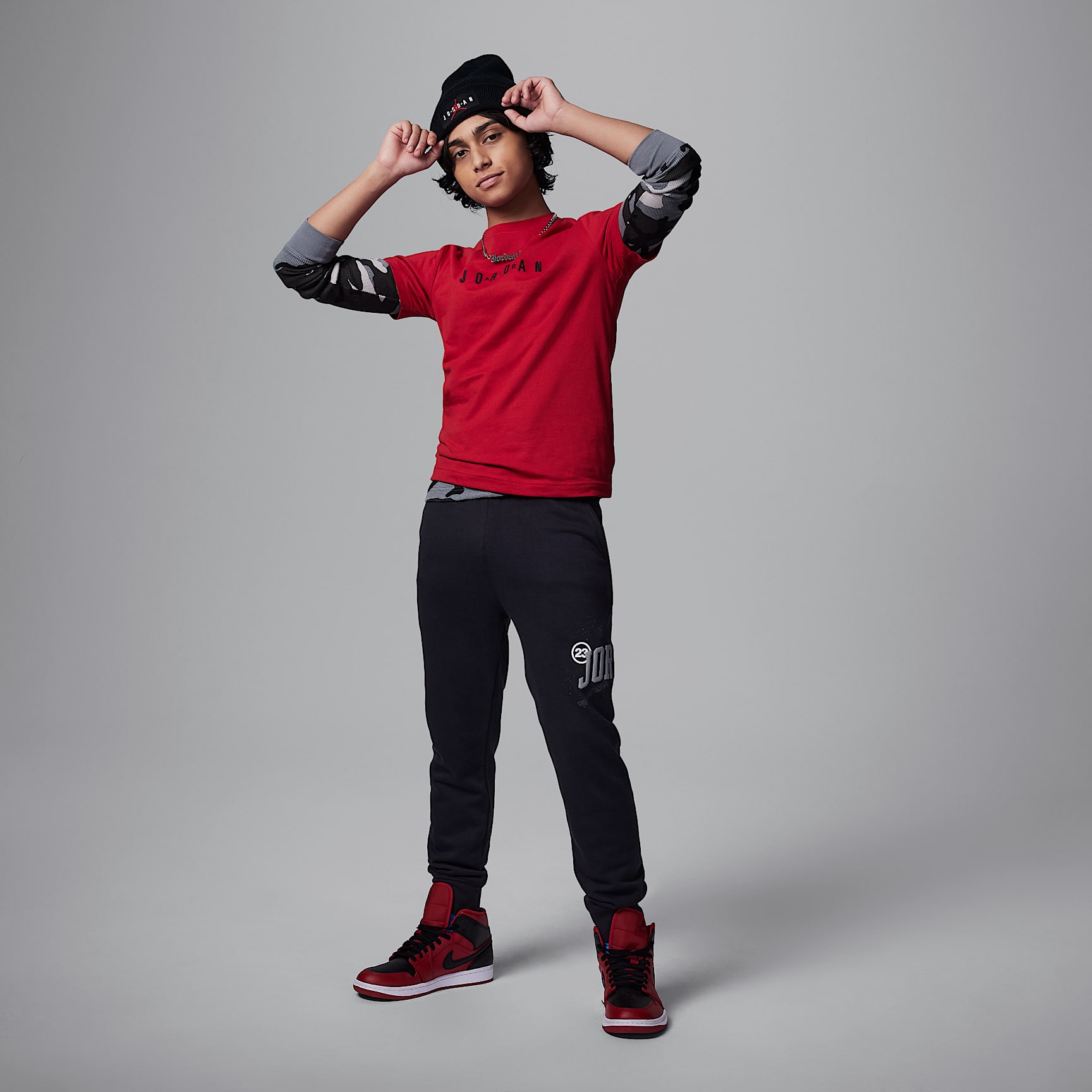 Jordan Big Kids' Embroidered Logo T-Shirt