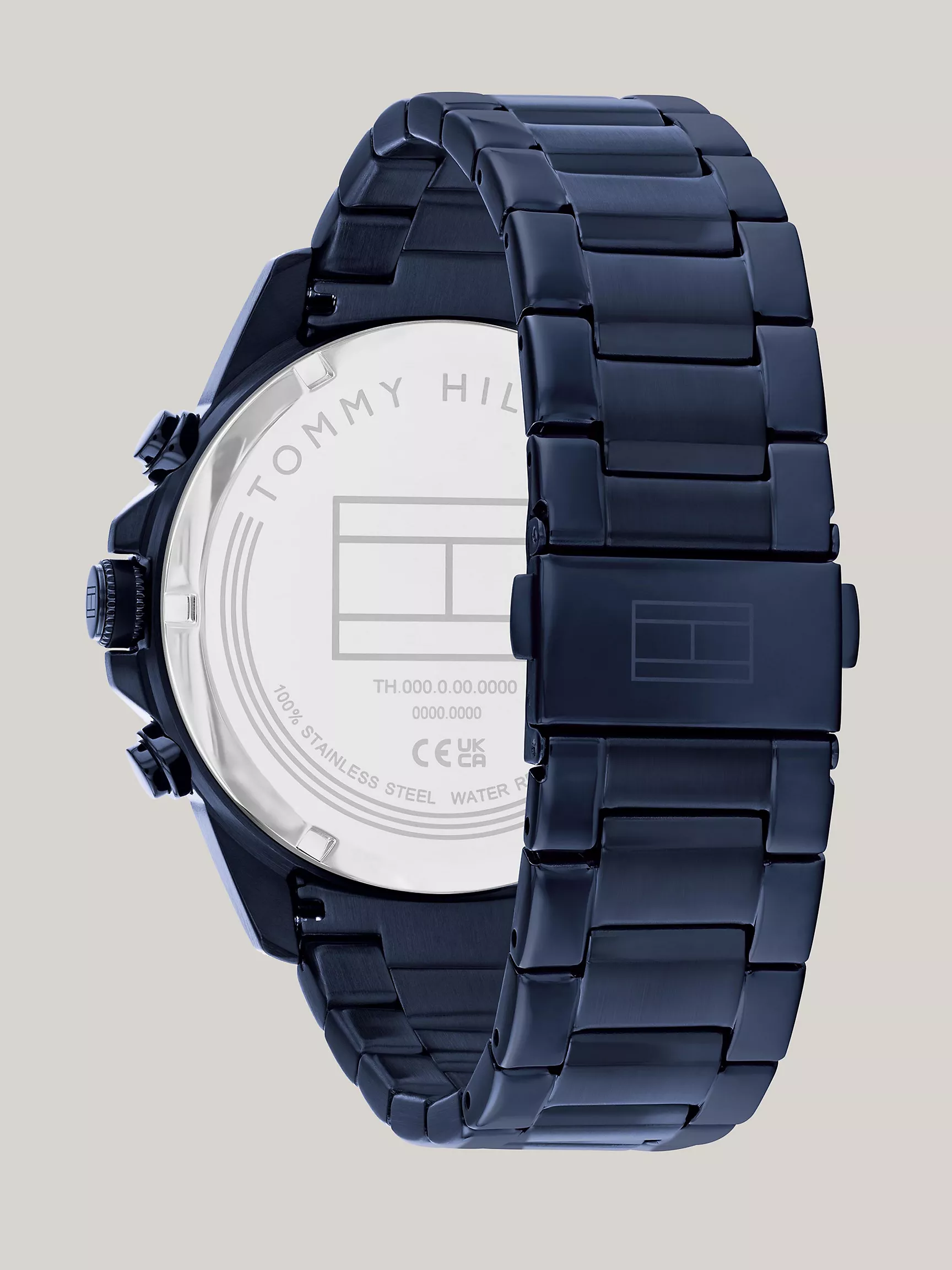 Мужские часы Tommy Hilfiger, Спортивные часы 46 мм с синим ионным покрытием