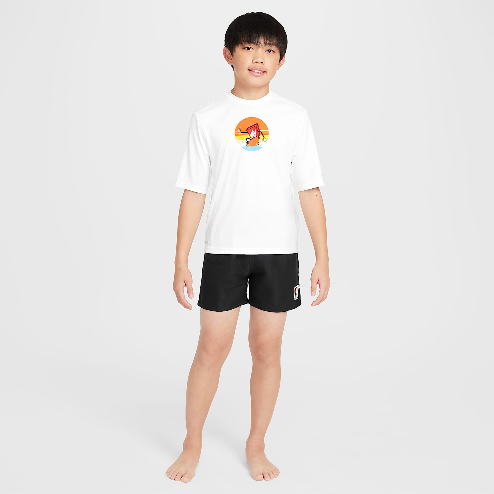 Nike Swim Hydroguard Big Kids' (Boys') Dri-FIT Short-Sleeve Top