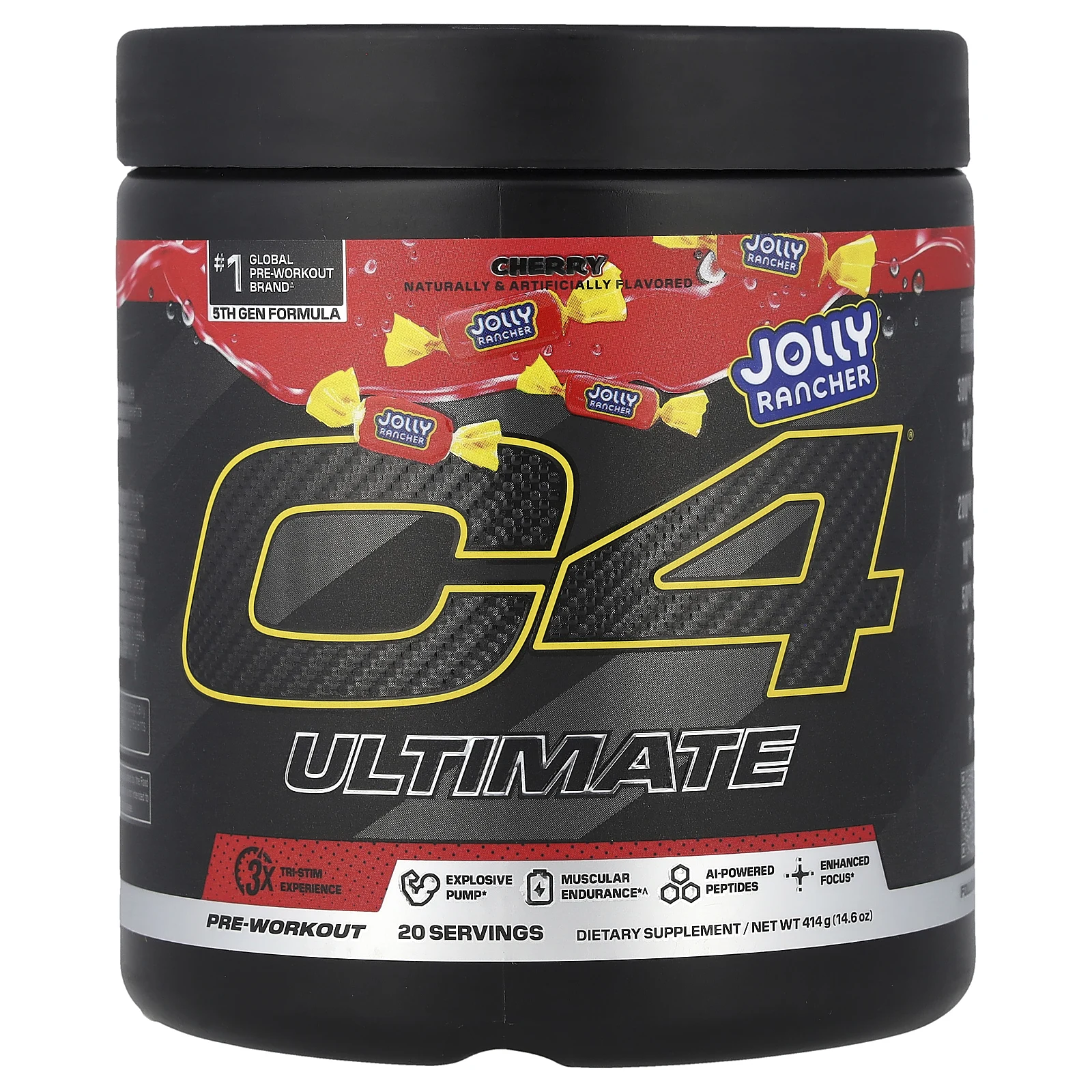 C4 / Cellucor, C4® Ultimate, предтренировочный комплекс, со вкусом вишни, 414 г (14,6 унции)