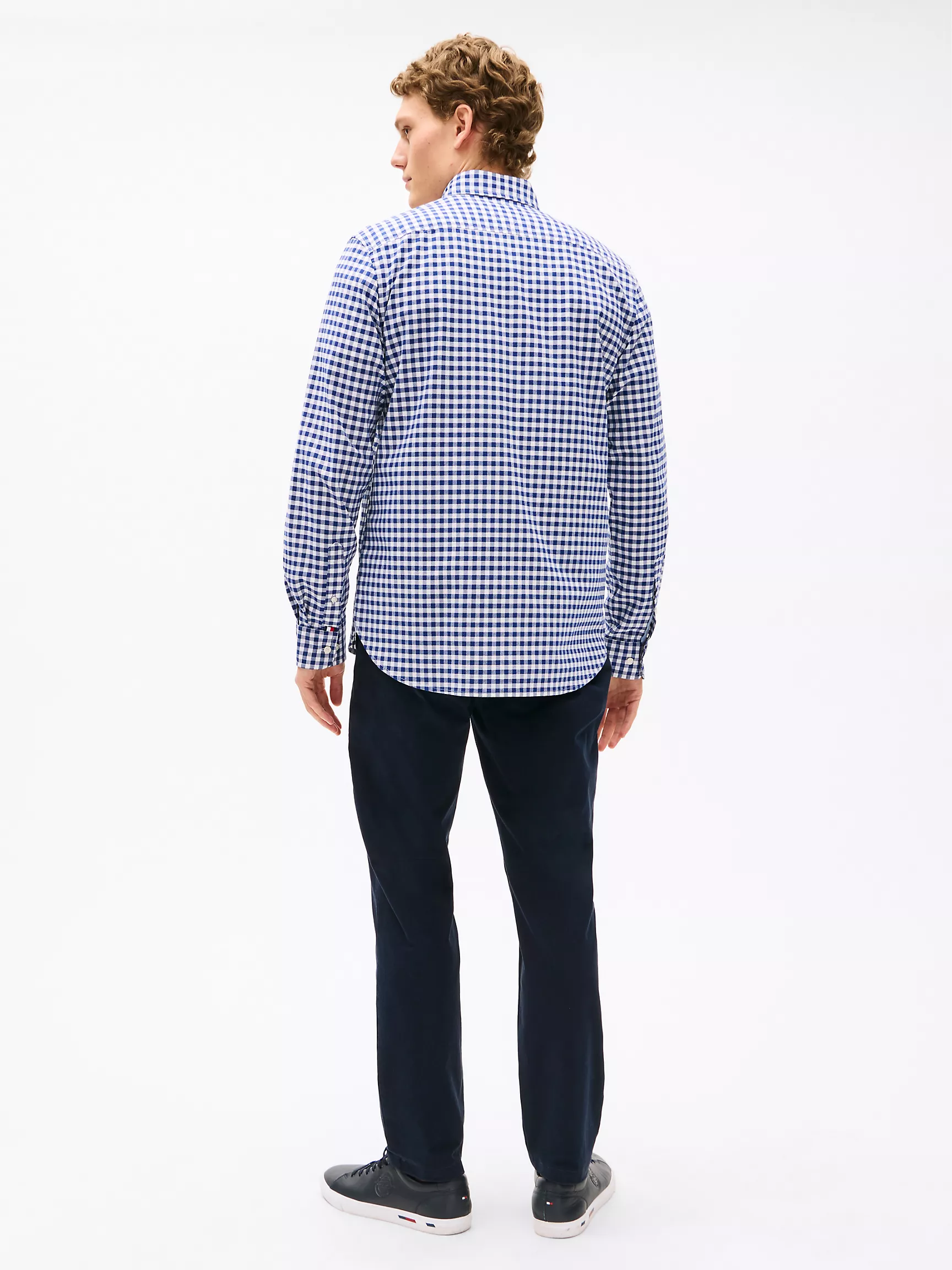 Мужская рубашка Tommy Hilfiger, Стандартная рубашка из оксфорда в клетку гингем