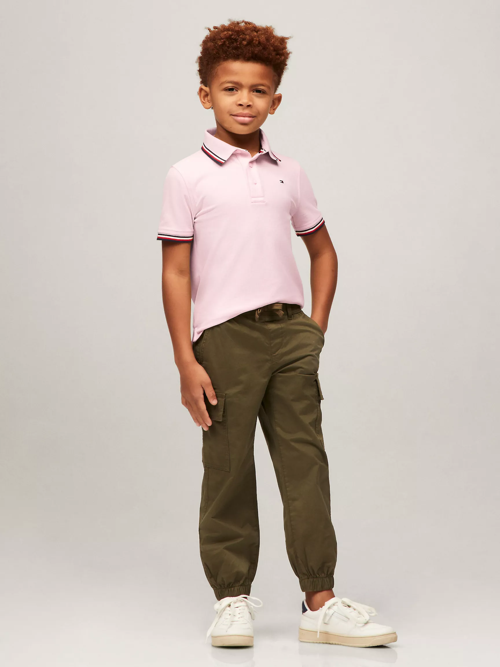 Рубашка-поло для мальчиков Tommy Hilfiger, Детское поло с коротким рукавом и влагоотводящей технологией Tommy