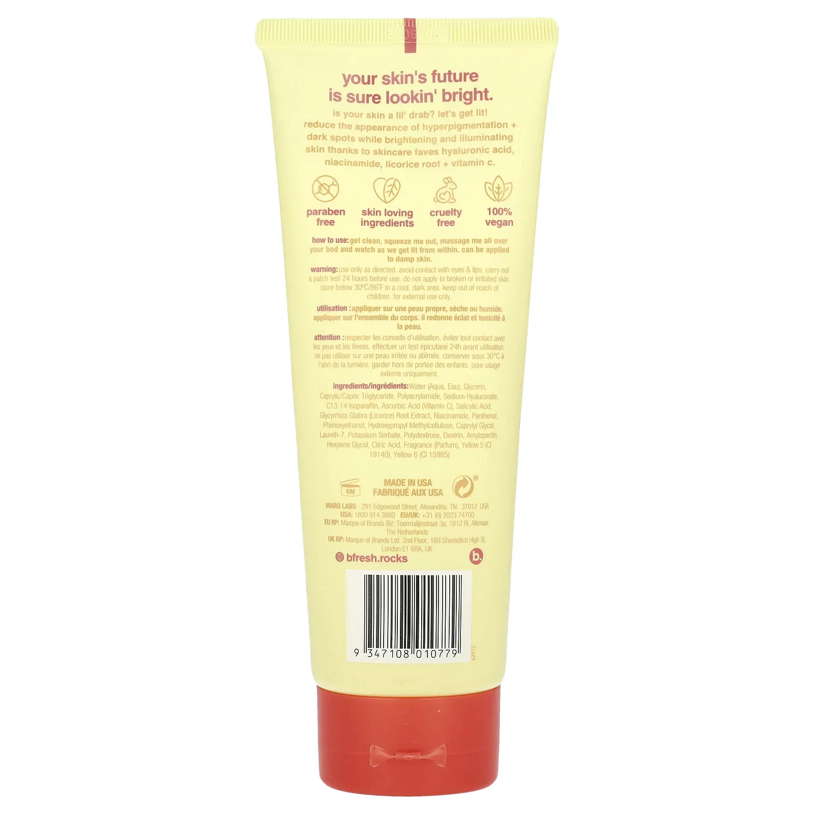 b.fresh, Lit From Within, осветляющая сыворотка для тела, 236 мл (8 жидк. Унций)