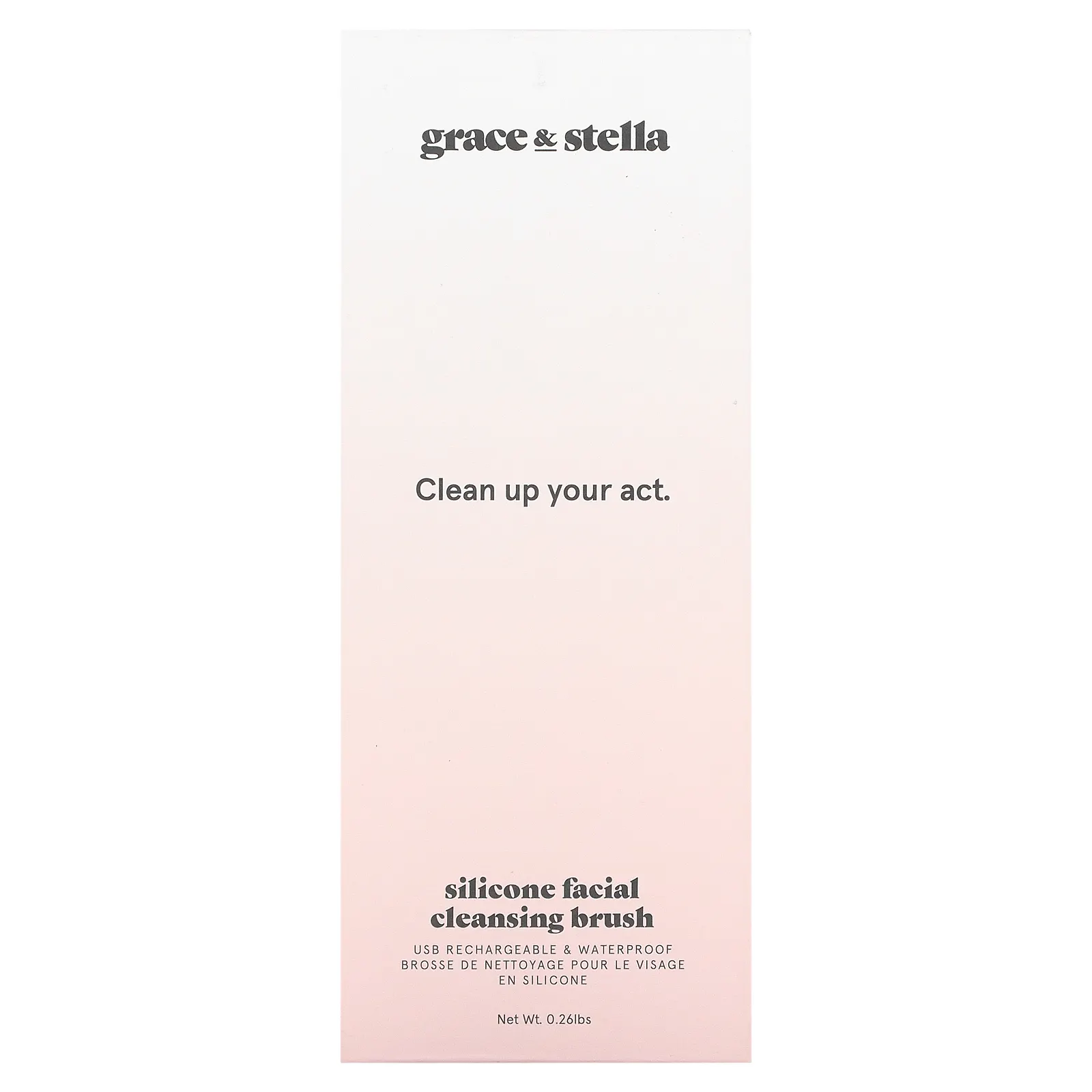 Grace & Stella, Силиконовая щетка для очищения лица, 0,26 фунта