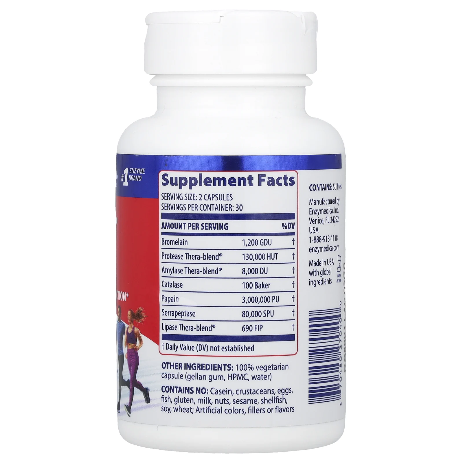 Enzymedica, Repair Gold, восстановление мышц, тканей и суставов, 60 капсул