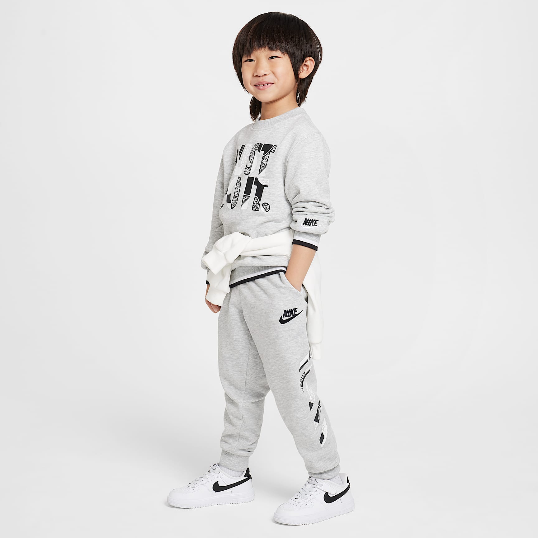 Nike Sportswear "Outside the Lines" Little Kids' French Terry Pants