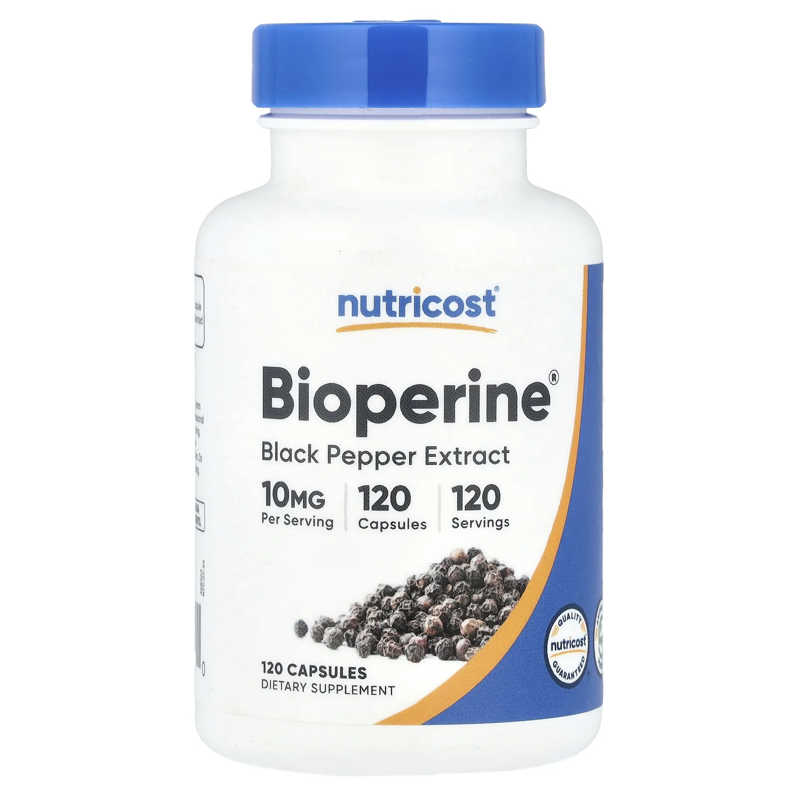 Nutricost, Bioperine®, 10 мг, 120 капсул