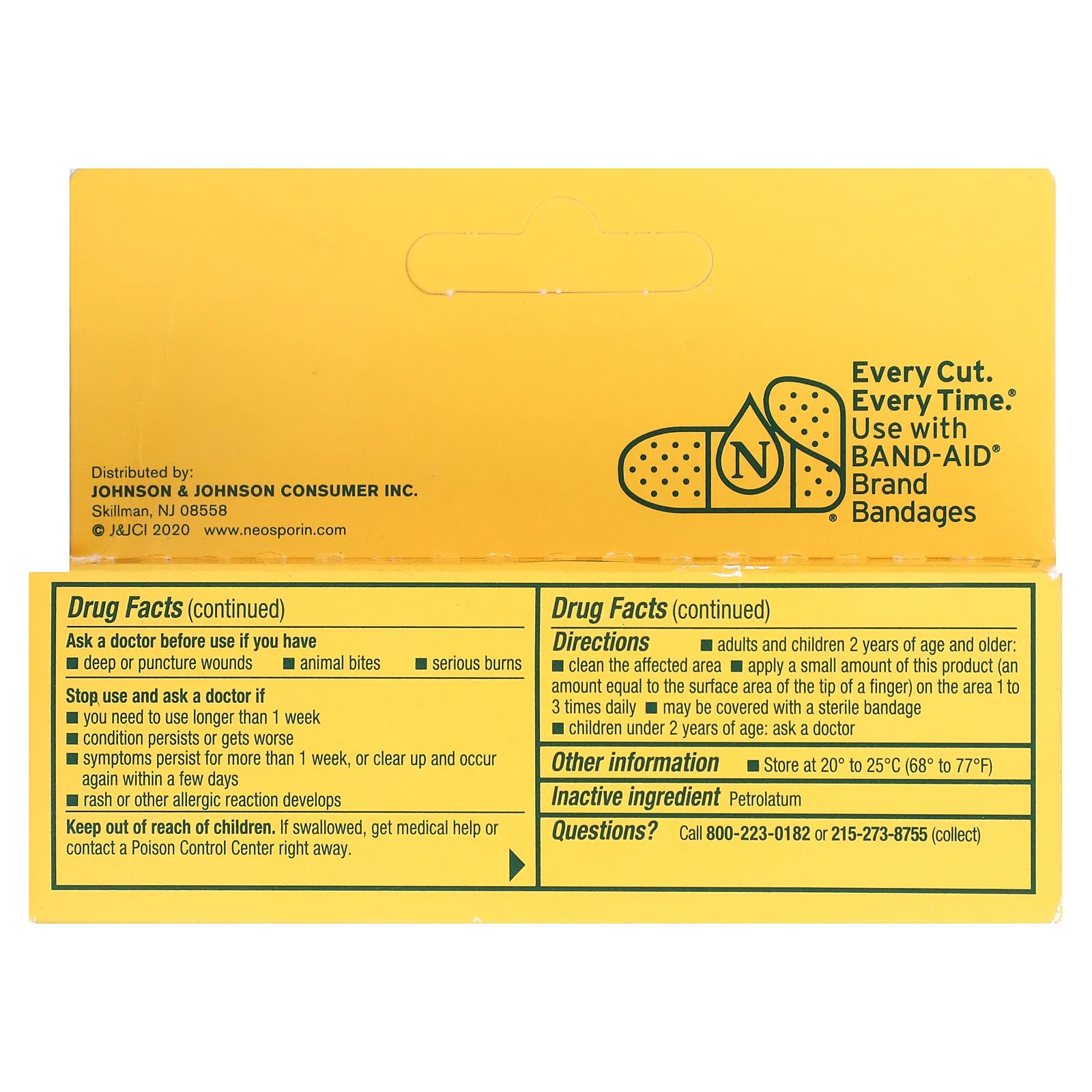 Neosporin, мазь для облегчения ожогов, максимального действия, 14,2 г (0,5 унции)