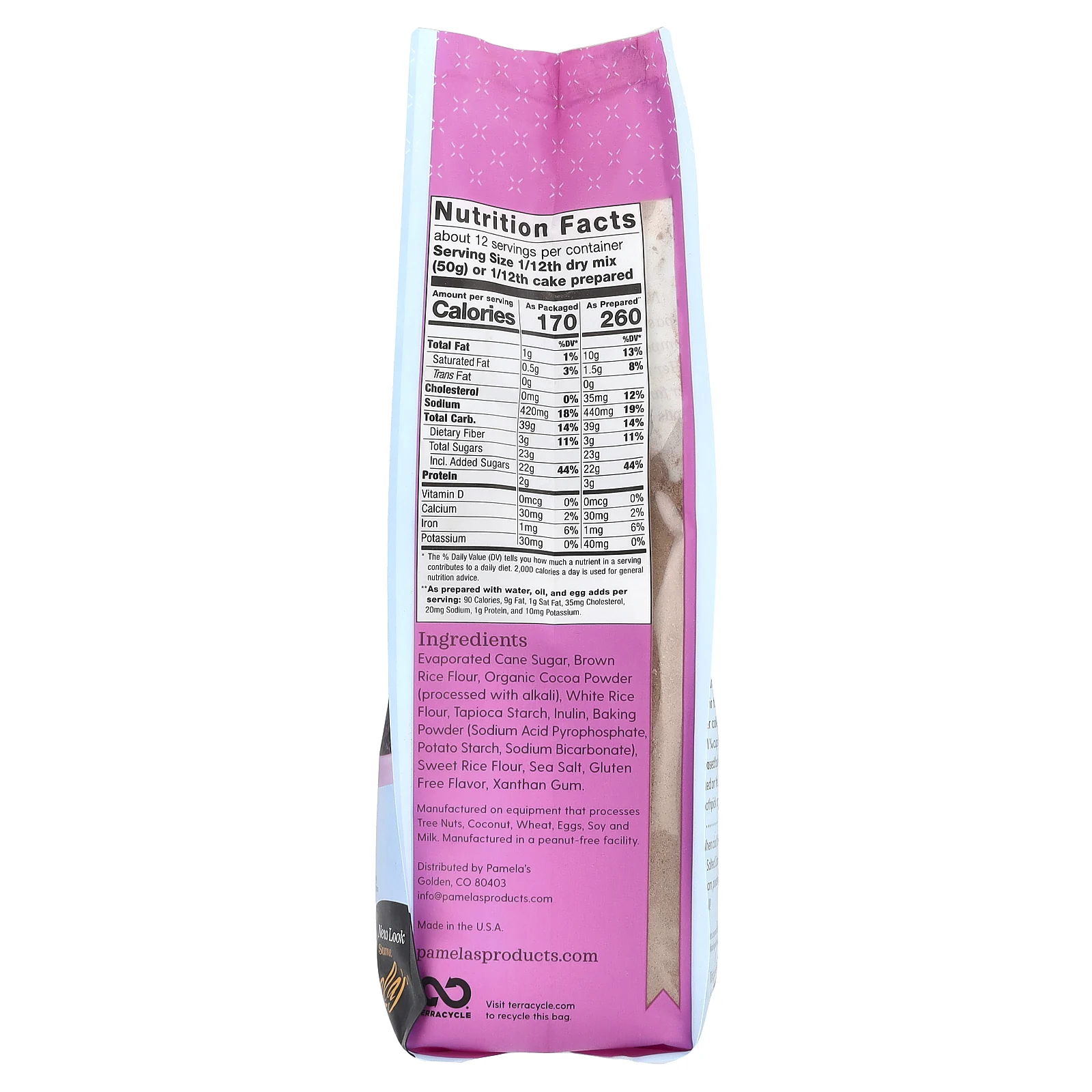 Pamela's Products, смесь для шоколадного торта, 595 г (21 унция)