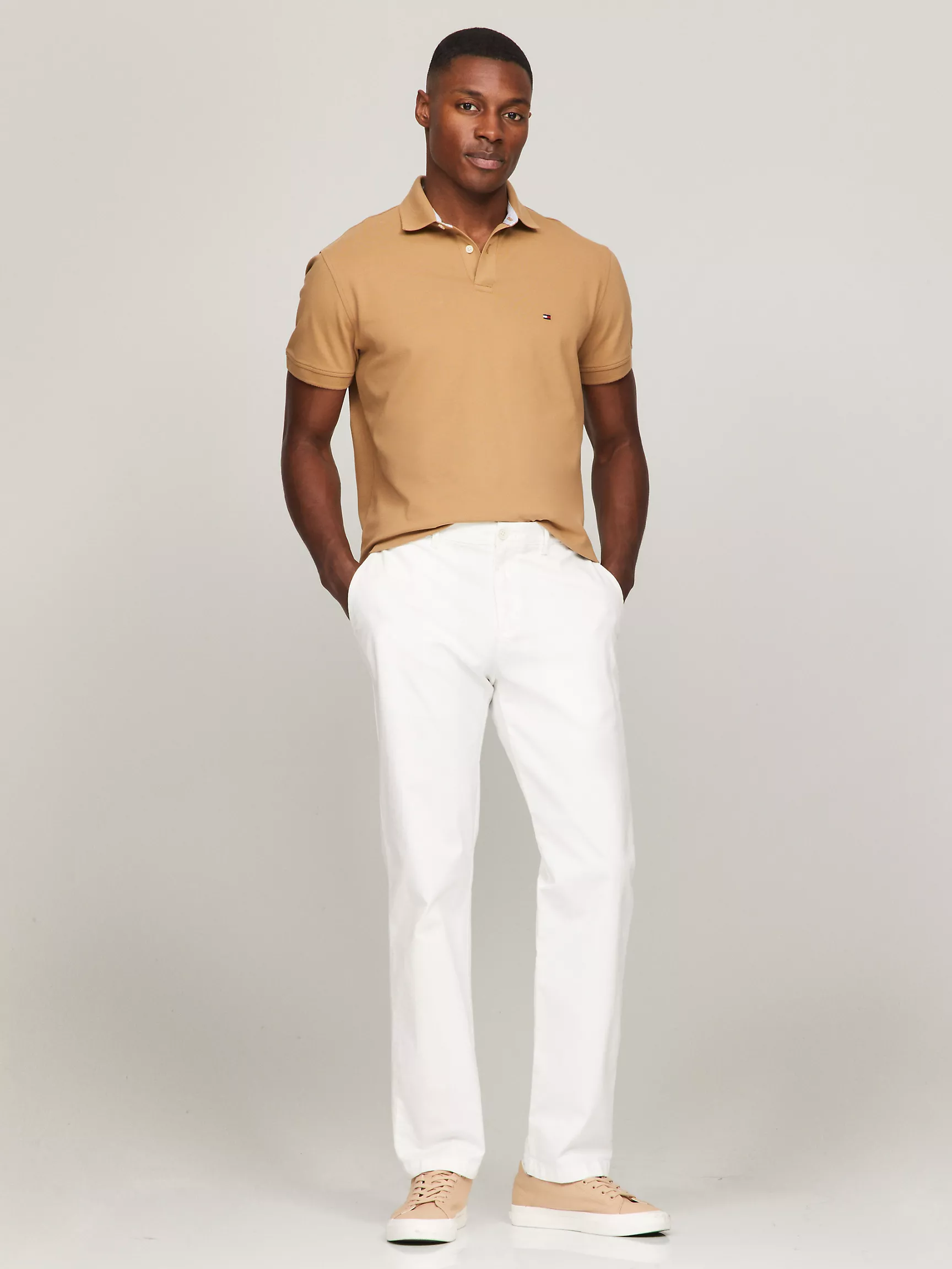 Мужское поло Tommy Hilfiger, Эластичное поло стандартного кроя Tommy