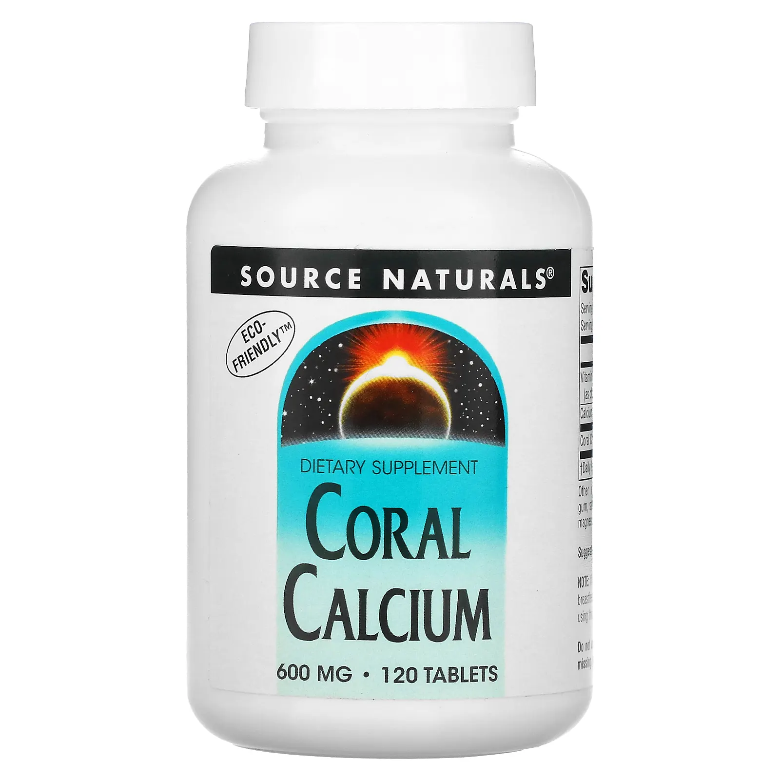 Source Naturals, коралловый кальций, 600 мг, 120 таблеток (300 мг в 1 таблетке)