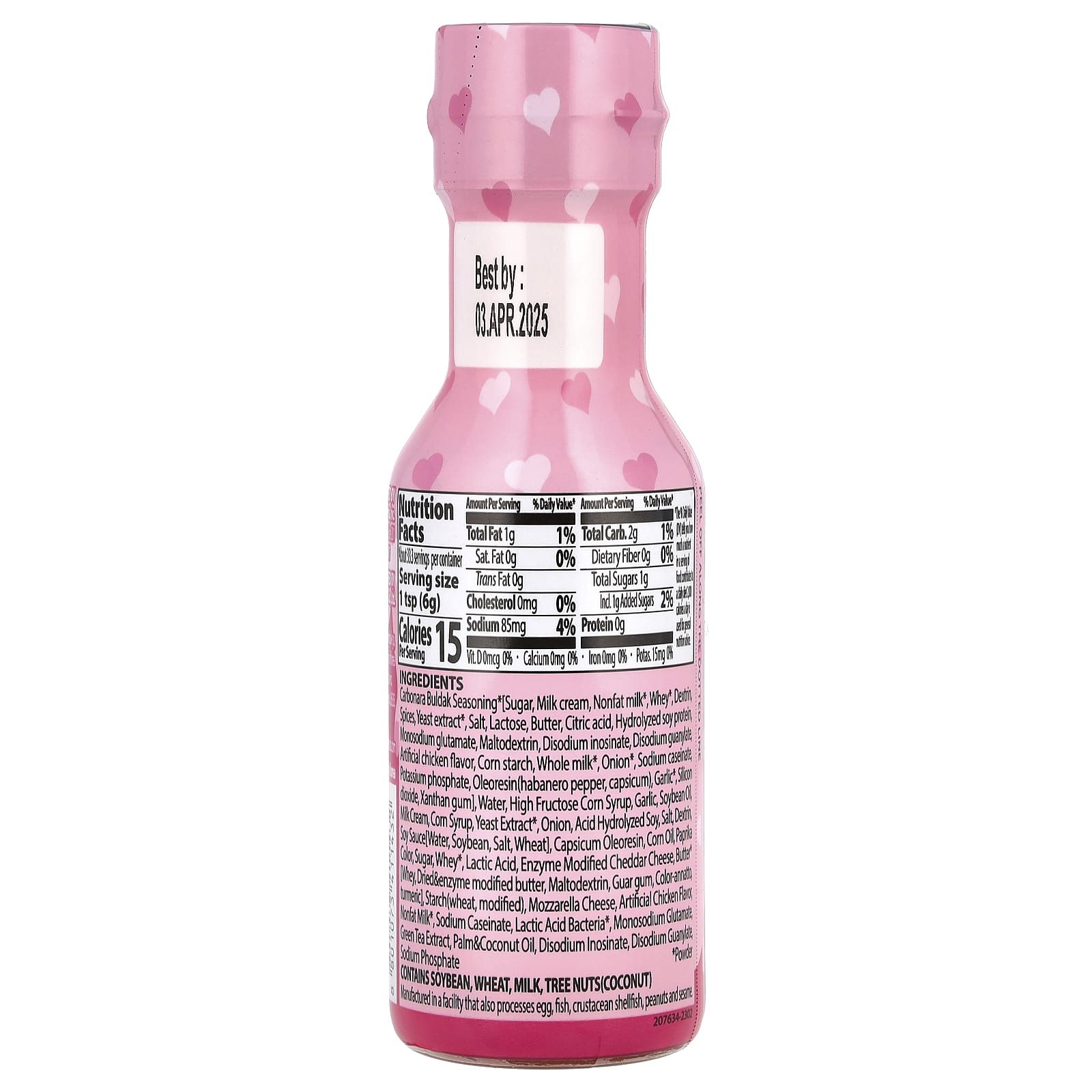 Buldak® Hot Sauce, Buldak®, острый соус, искусственная пряная курица, карбонара, 200 г (7,05 унции)