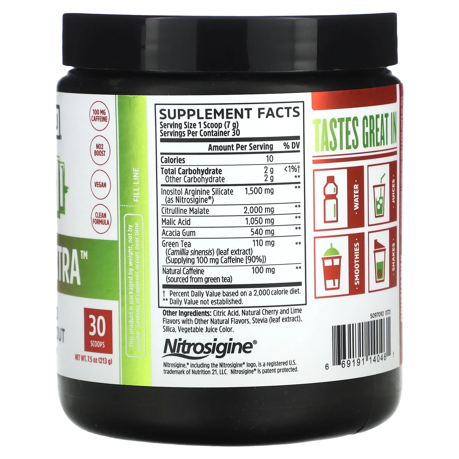 Zhou Nutrition, Lite Up Xtra, Boosted Pre-Workout, вишневый лаймад, 213 г (7,5 унции)