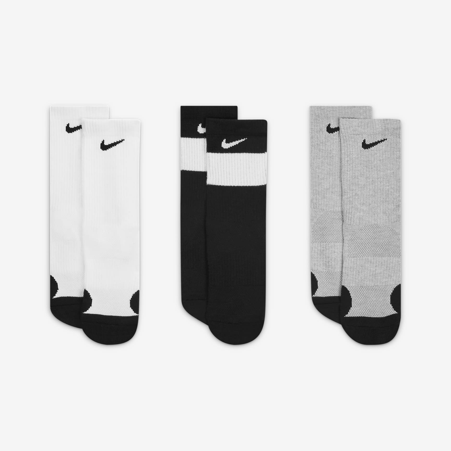 Nike Elite Crew Socks (3 Pairs) Little Kids' Socks