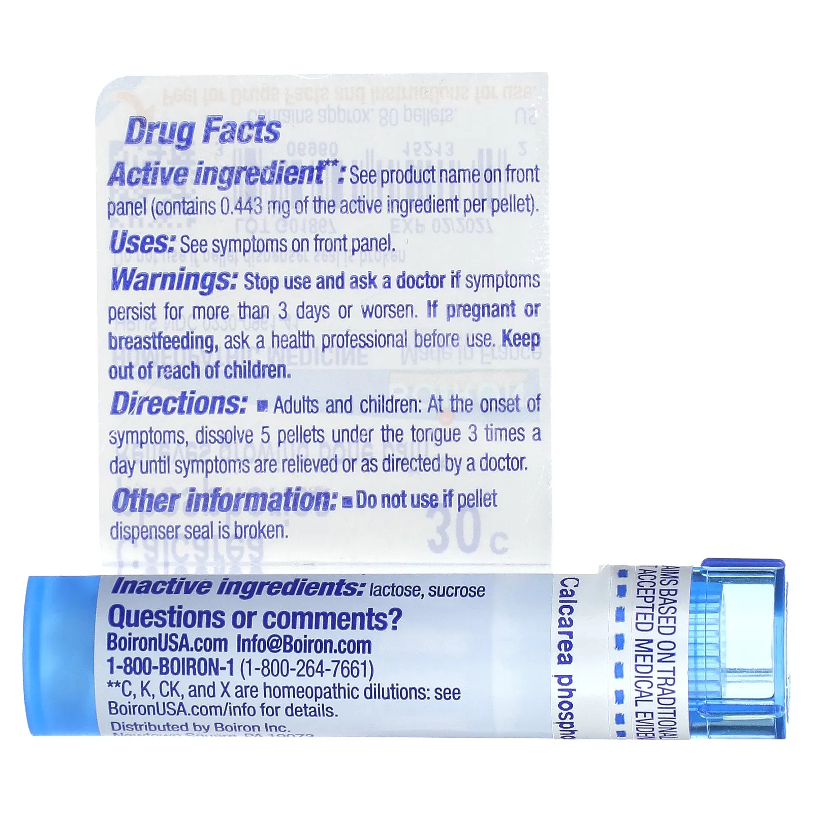 Boiron, Калькарея фосфорная, 30 ° C, прибл. 80 гранул