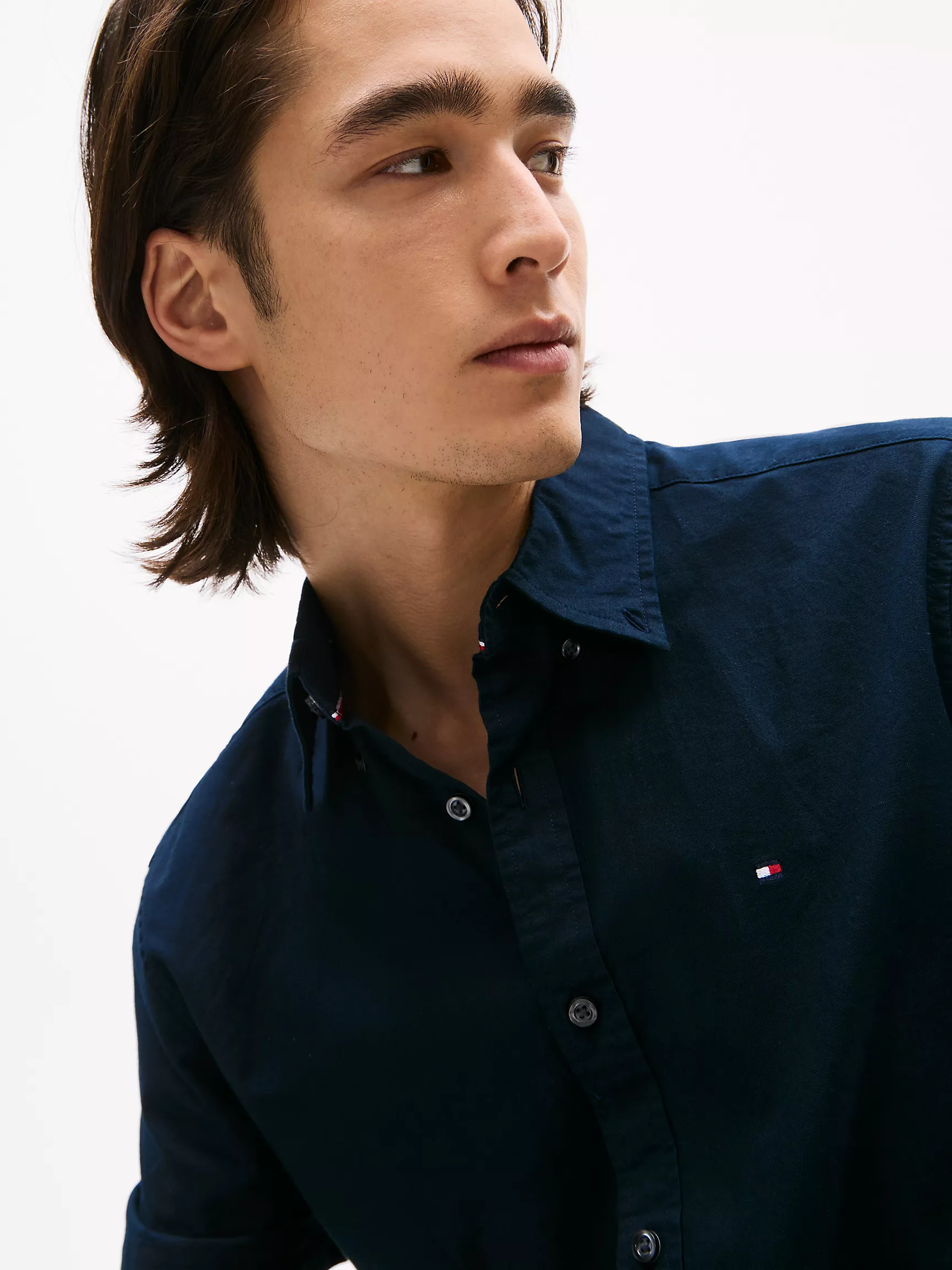 Мужская рубашка Tommy Hilfiger, Эластичная рубашка из оксфорда стандартного кроя