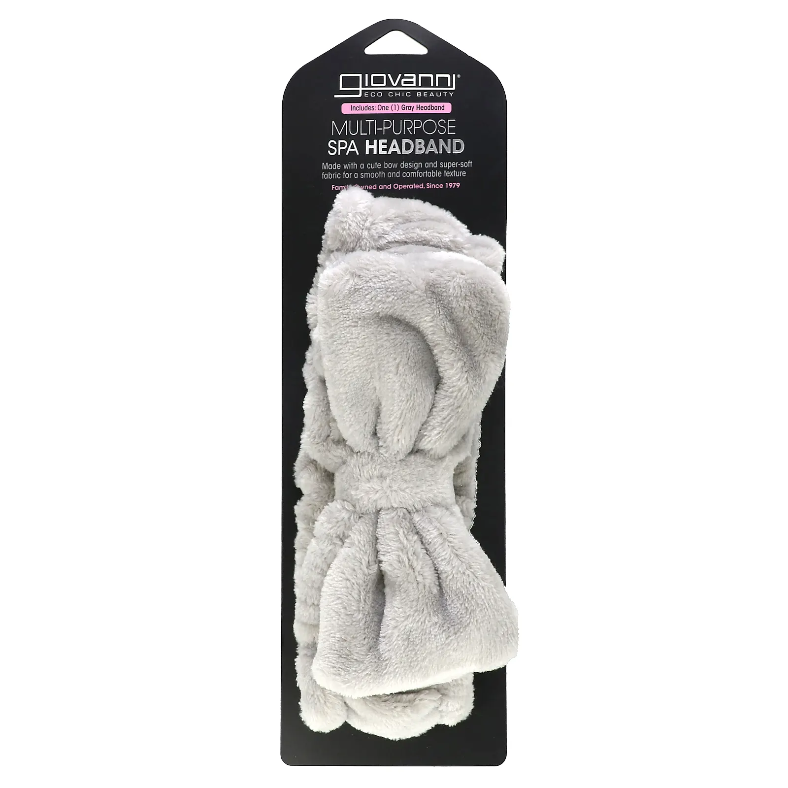 Giovanni, универсальная повязка для волос для спа-салона, серый, 1 шт.