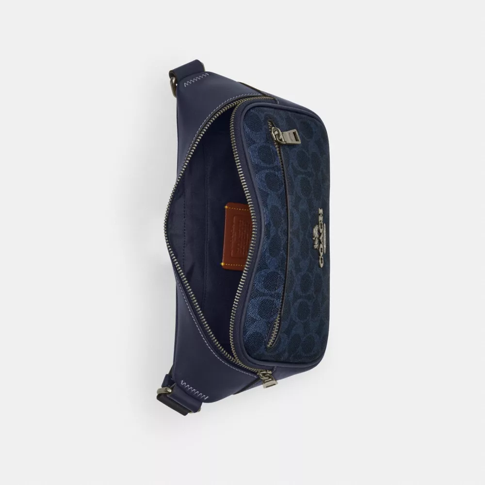 Сумка COACH Elias Belt Bag In Signature Canvas
