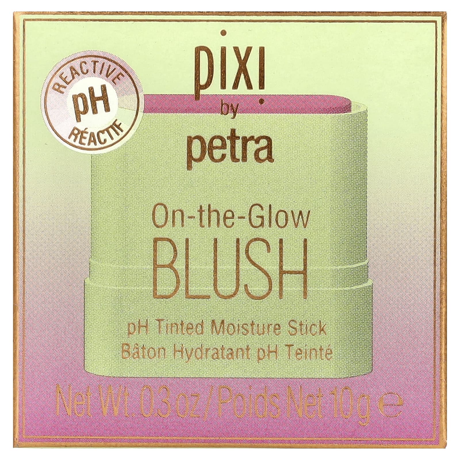 Pixi Beauty, On-The-Glow, румяна, увлажняющий стик с оттенком pH, для подчеркивания объема щек, 10 г (0,3 унции)