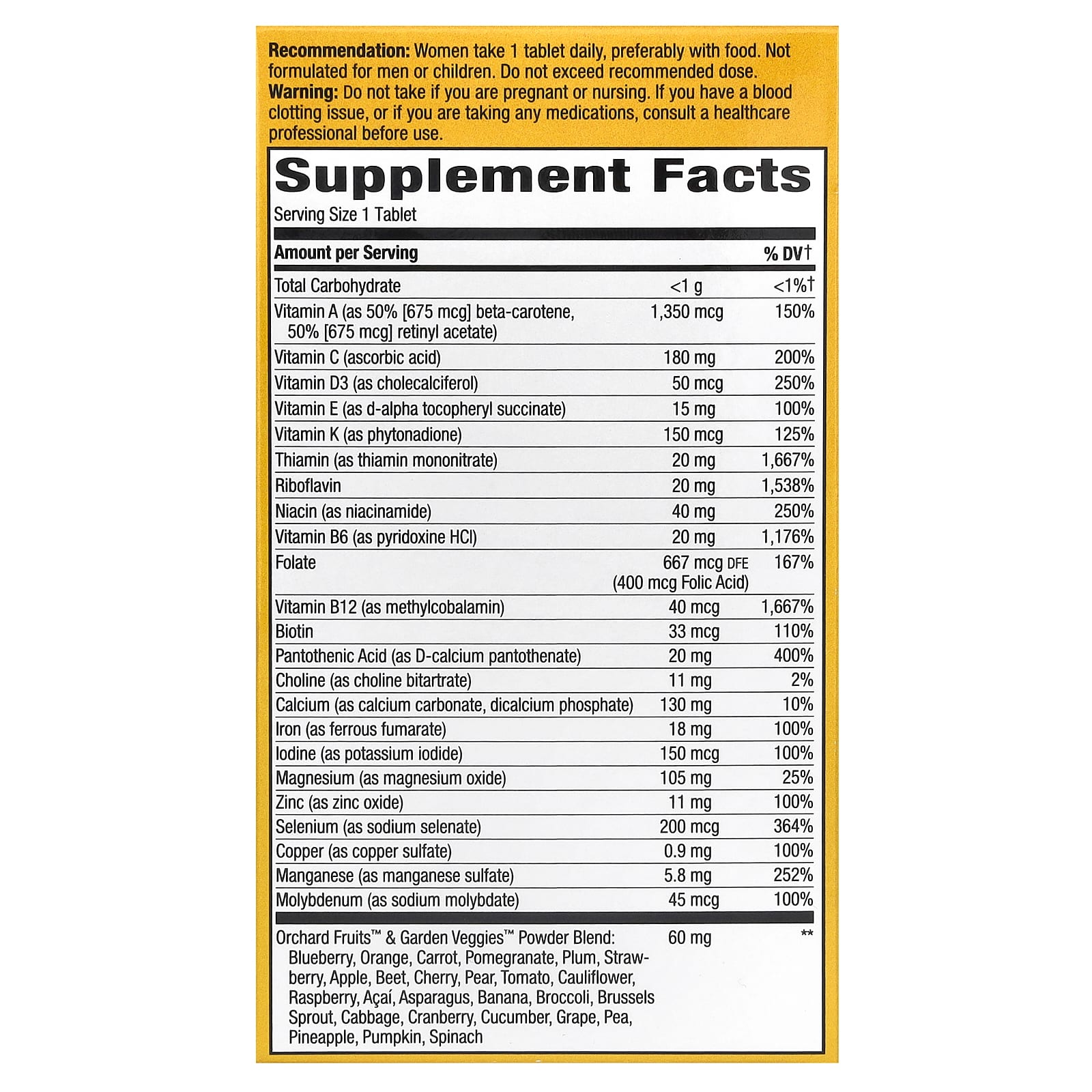 Nature's Way, Alive!, ультрамультивитамины для женщин, 60 таблеток