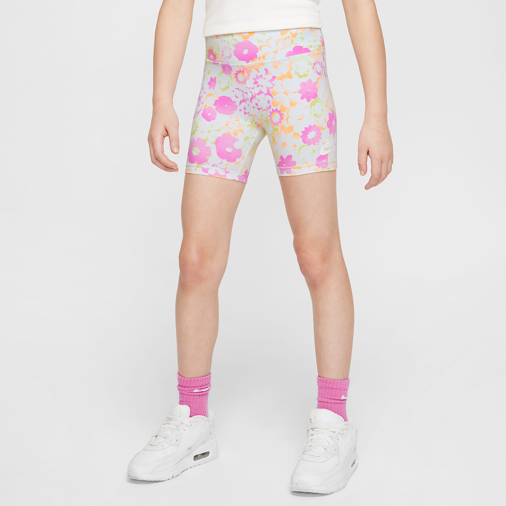 Nike Flow-Ral Little Kids' Printed Bike Shorts