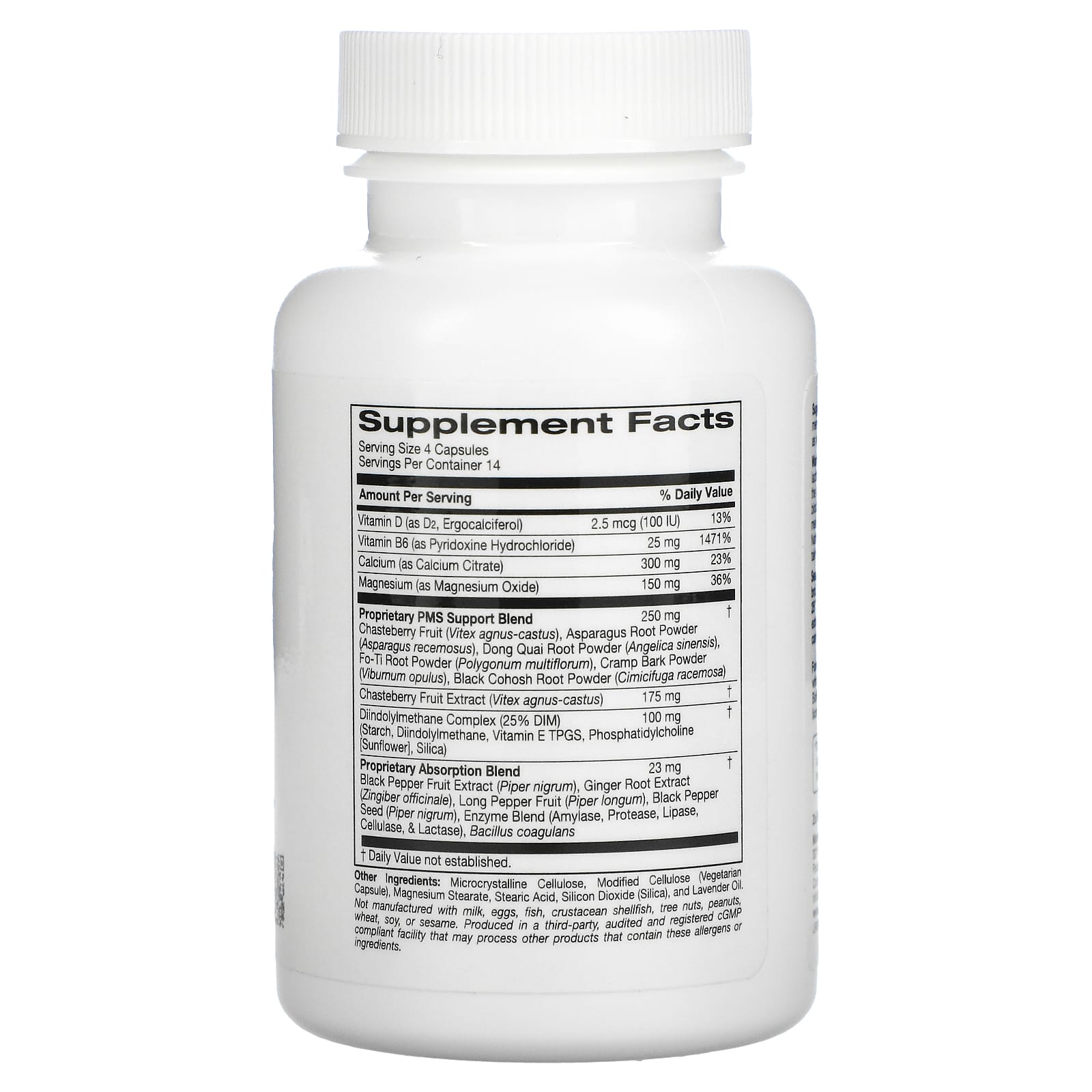 ZOI Research, поддержка при симптомах ПМС, 56 растительных капсул