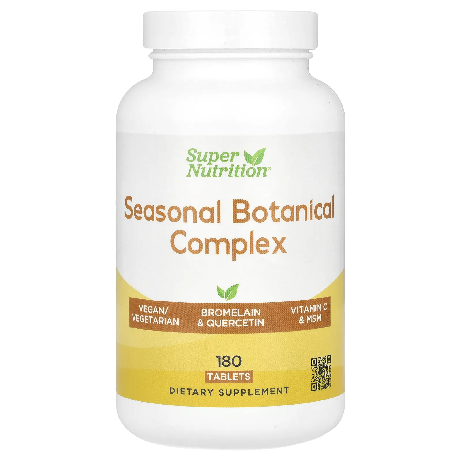 Super Nutrition, Seasonal Botanical Complex, 180 Tablets