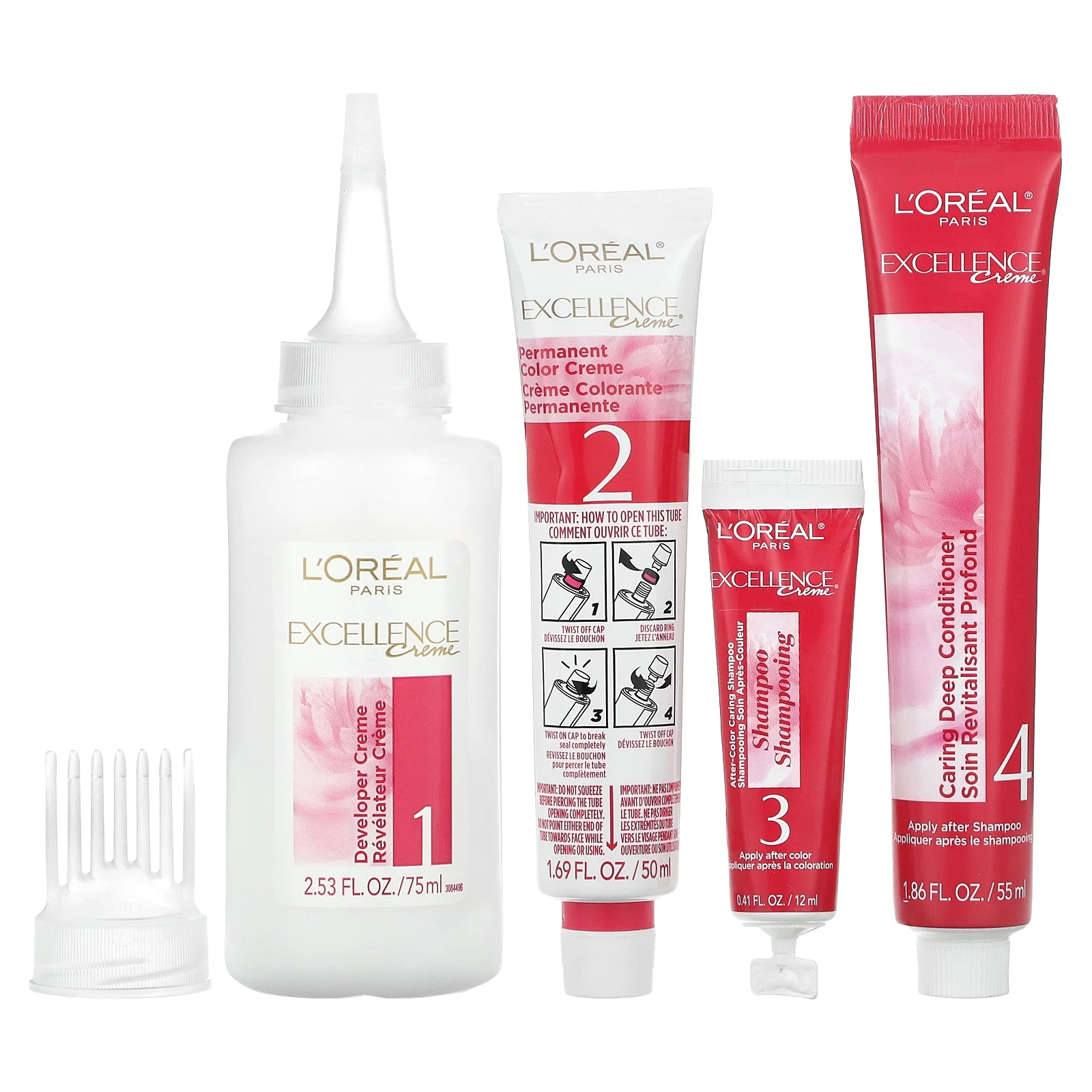 L'Oréal, Excellence Creme, Triple Care Color, 5 оттенков коричневого, 1 нанесение