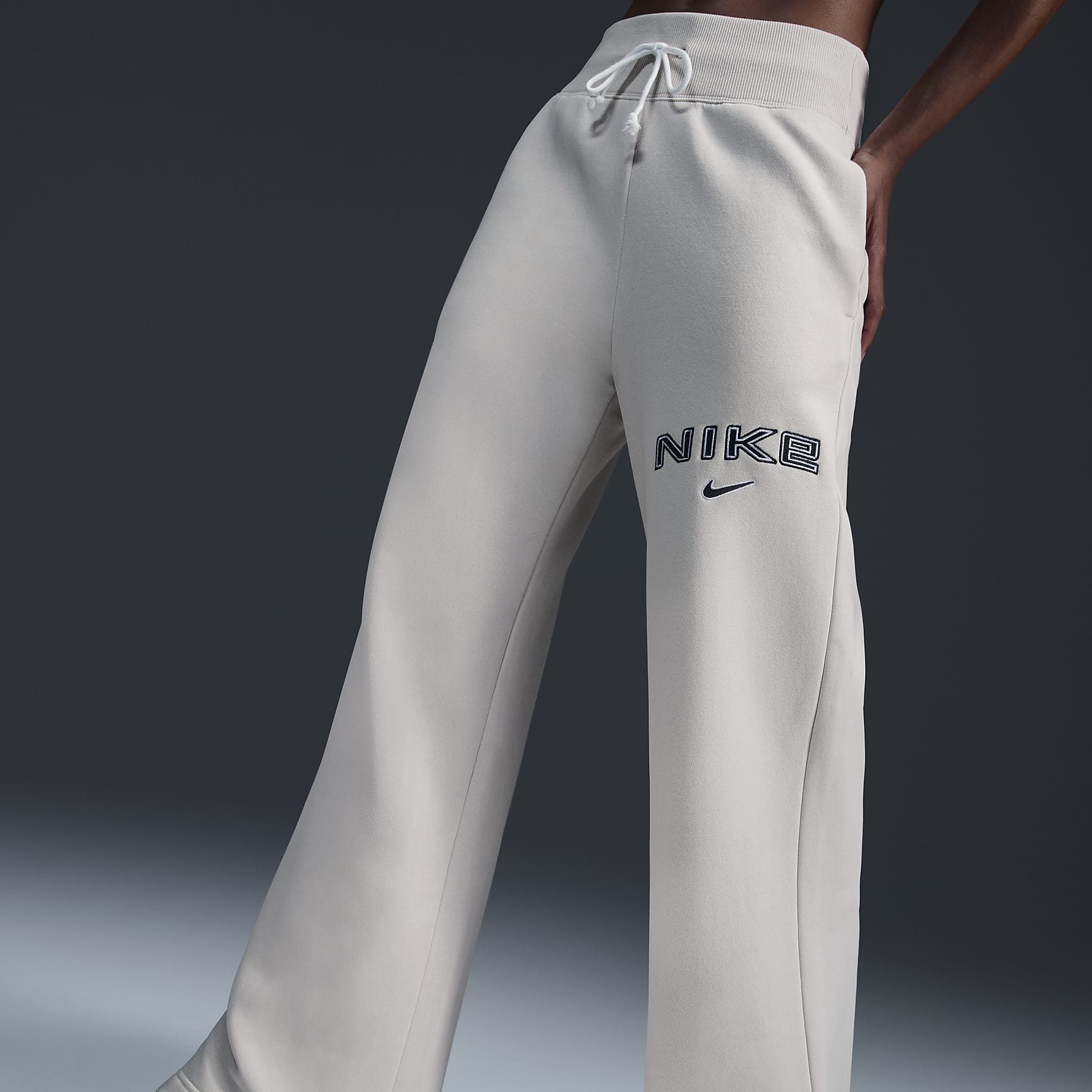 Nike Sportswear Phoenix Fleece Women's High-Waisted Wide-Leg Logo Pants