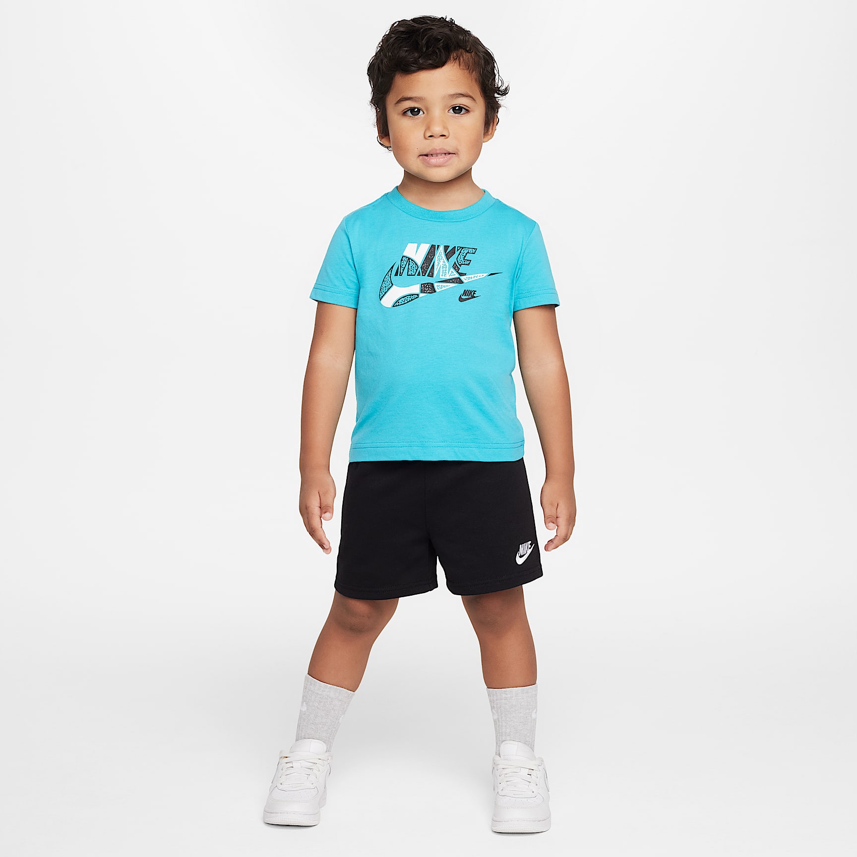 Nike Sportswear "Outside the Lines" Toddler 2-Piece French Terry Shorts Set