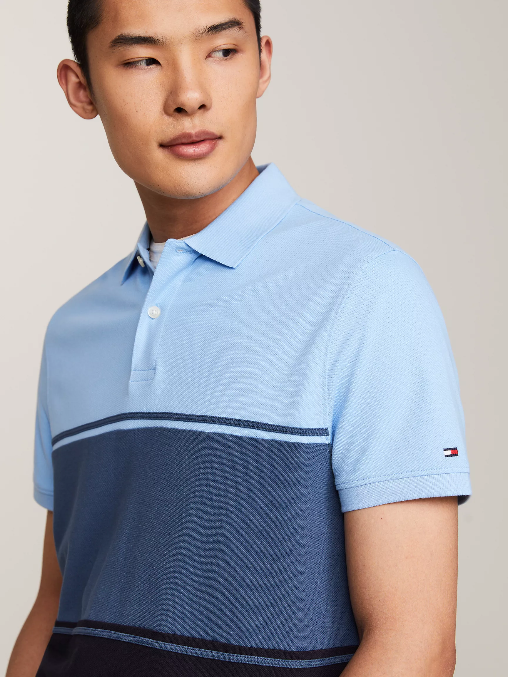 Мужское поло Tommy Hilfiger, Стандартное поло в стиле Colorblock