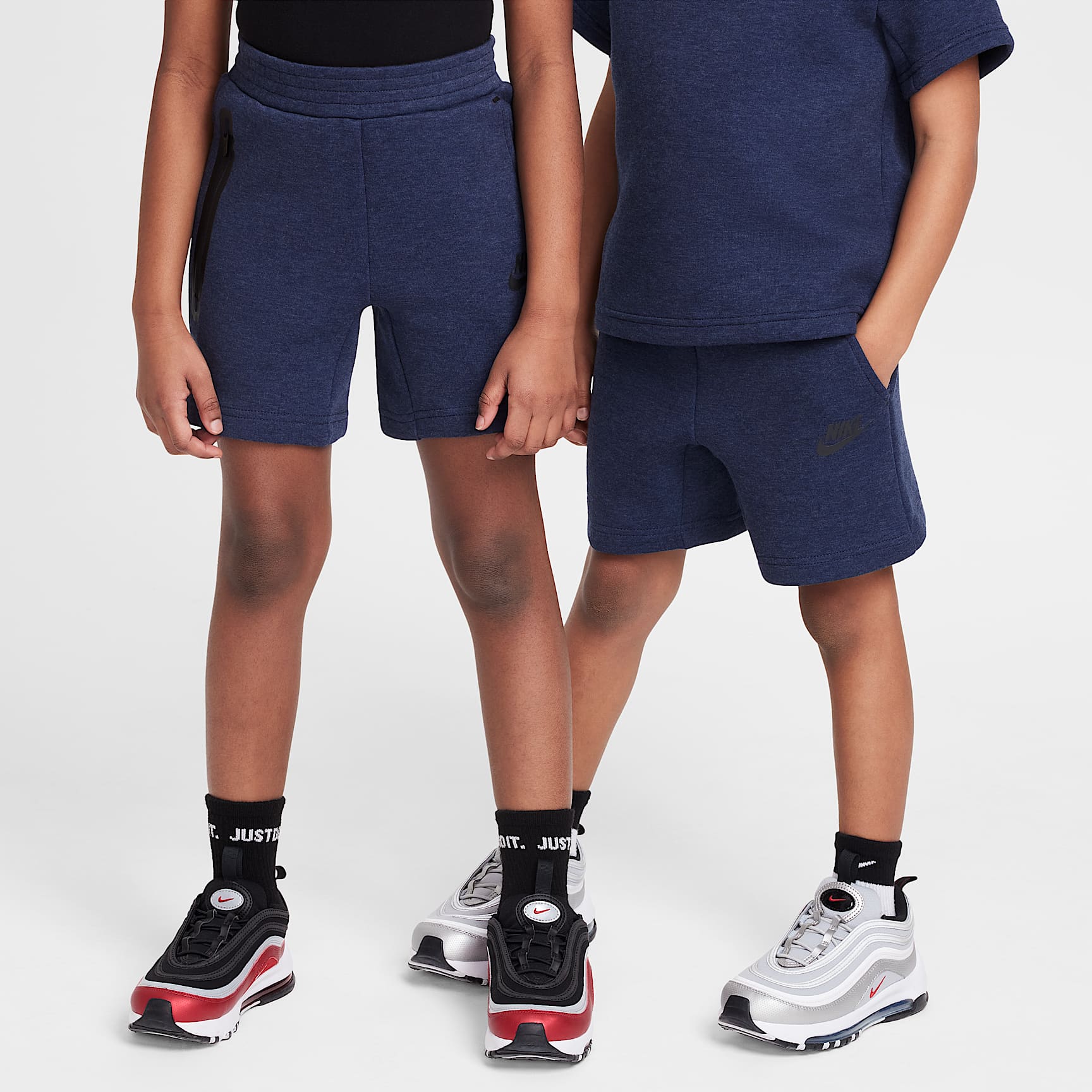 Nike Little Kids' Tech Fleece Tee and Shorts Set