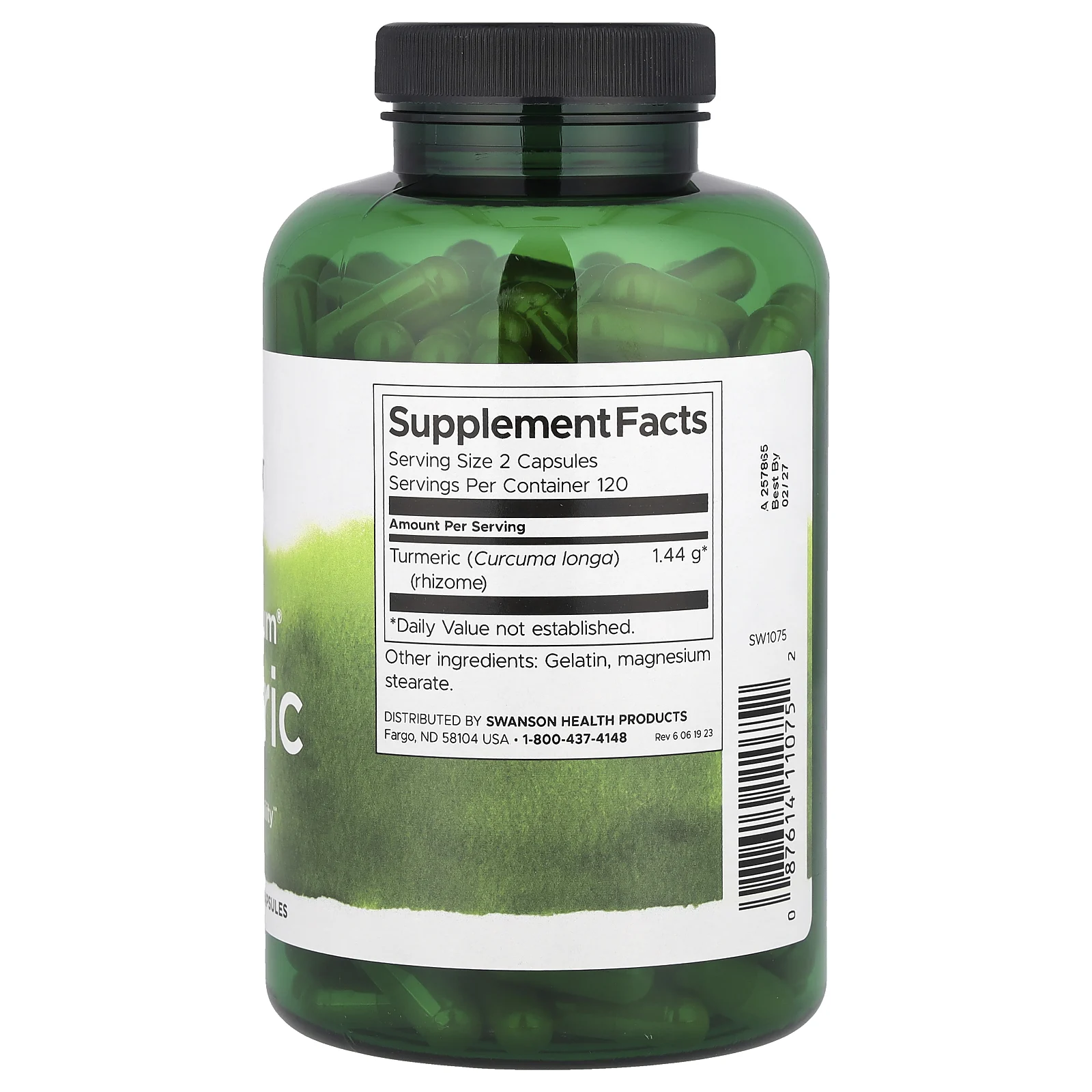 Swanson, Full Spectrum, куркума, 1440 мг, 240 капсул (720 мг в 1 капсуле)