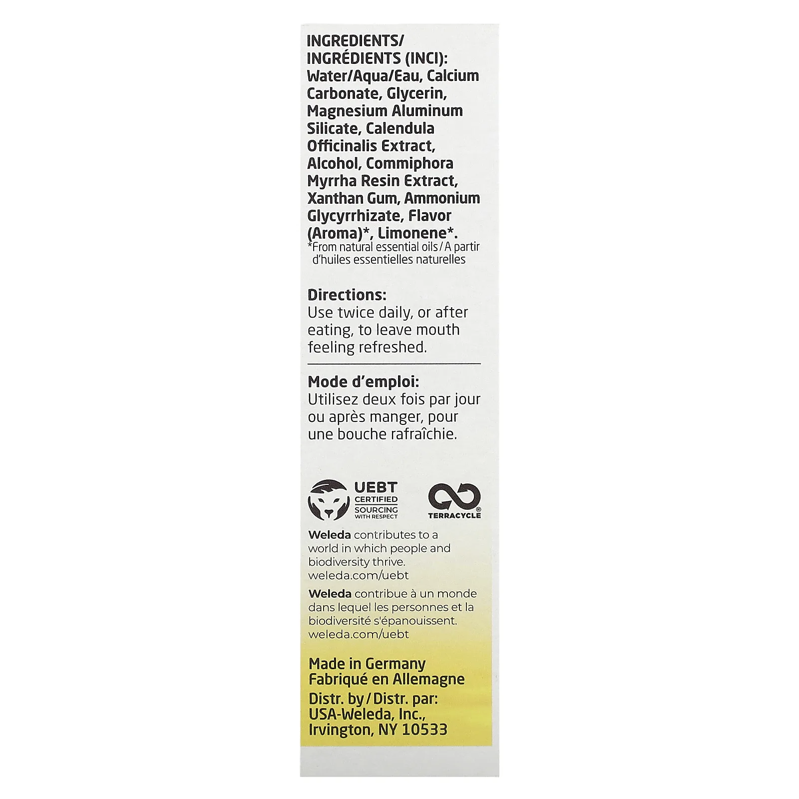 Weleda, Зубная паста с календулой, с фенхелем, 75 мл (2,5 жидкой унции)