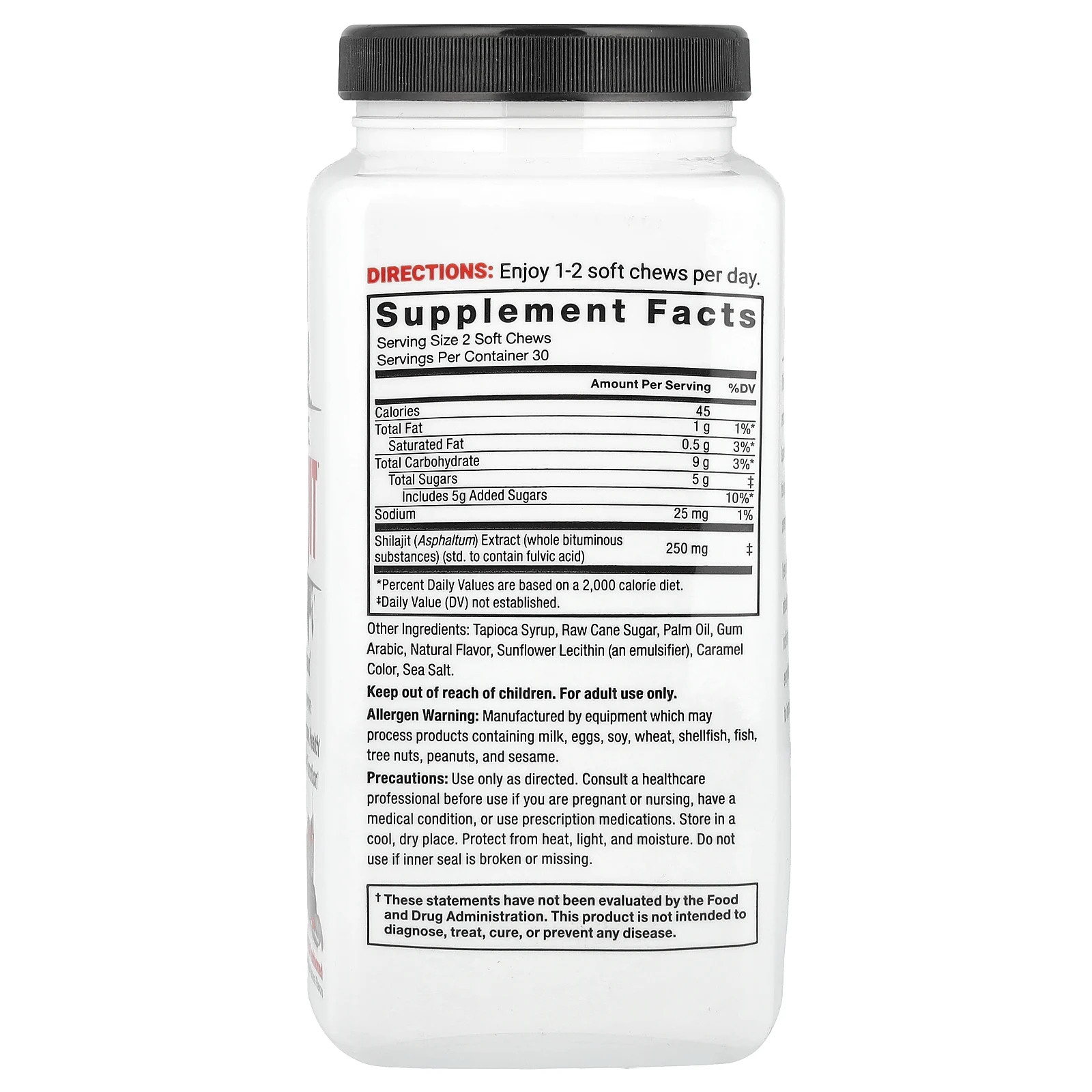 Force Factor, Supreme Shilajit ™, старомодное копчение, 60 жевательных таблеток