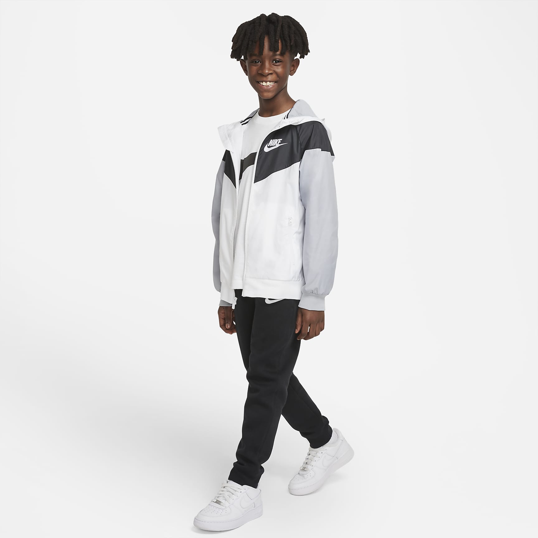 Nike Sportswear Windrunner Big Kids' (Boys') Loose Hip-Length Hooded Jacket