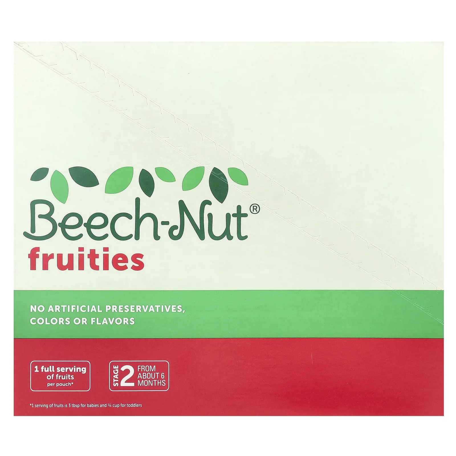 Beech-Nut, фрукты, для детей от 6 месяцев, яблоко, персик и клубника, 12 паучей по 99 г (3,5 унции)