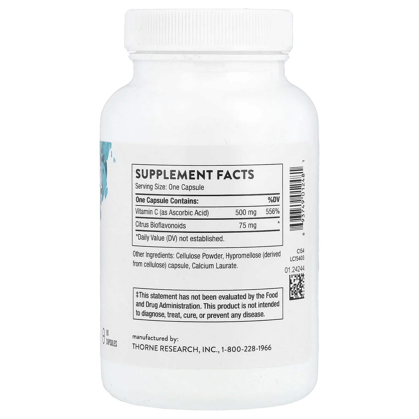 Thorne, витамин C и флавоноиды, 90 капсул