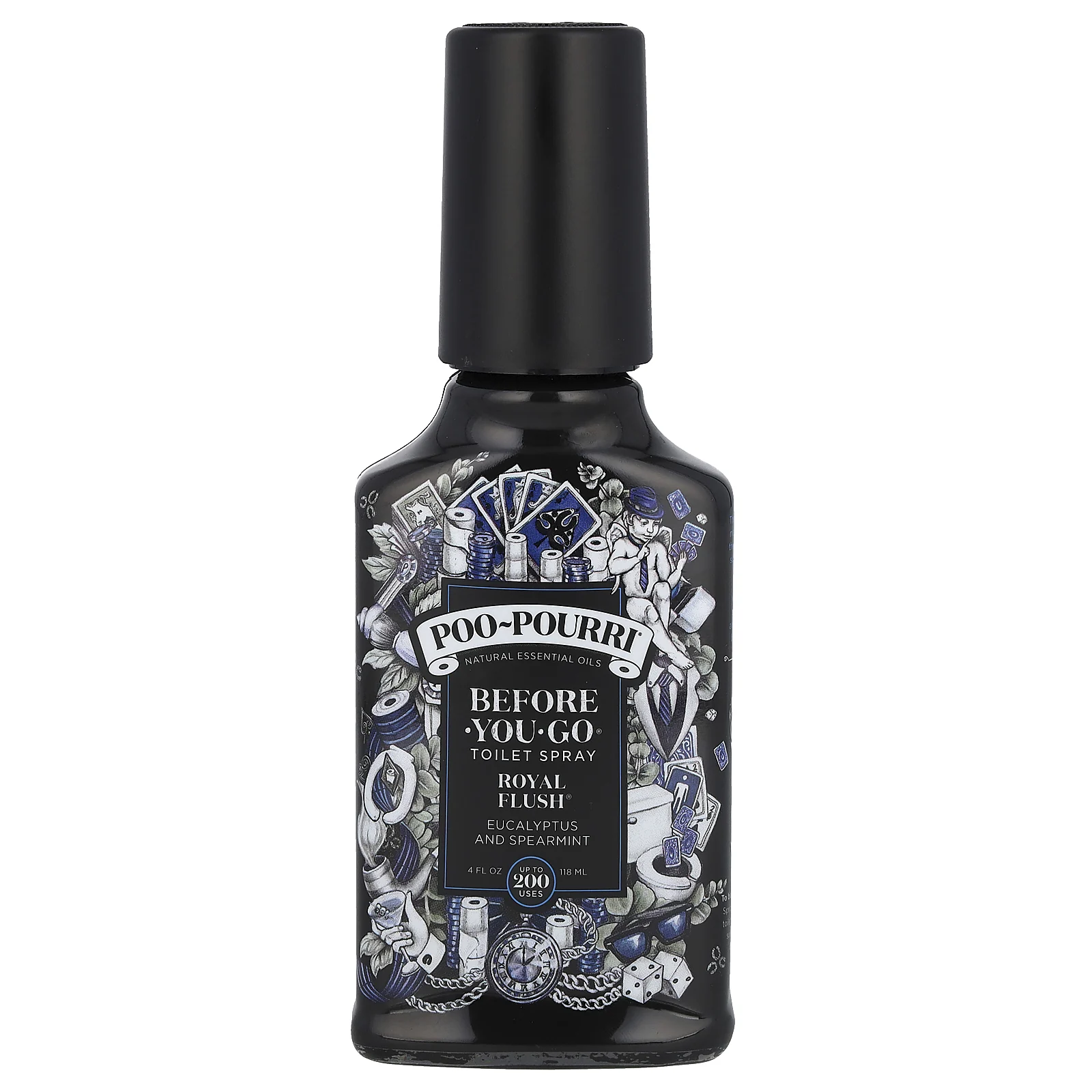 Poo-Pourri, Before-You-Go, спрей-освежитель для туалета, с ароматом Royal Flush, 118 мл (4 жидк. унции)