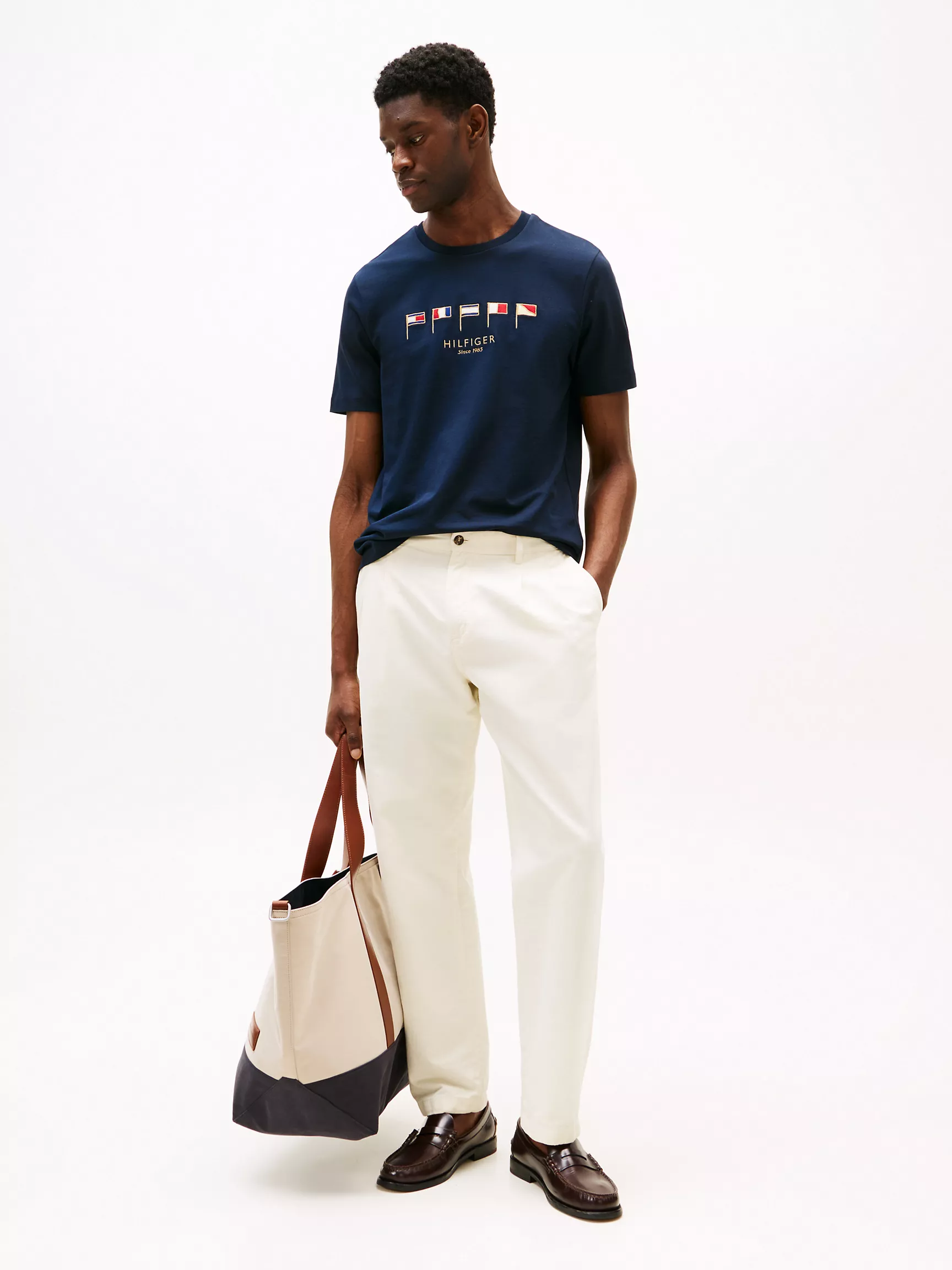 Мужская футболка Tommy Hilfiger, Футболка с вышитым морским флагом