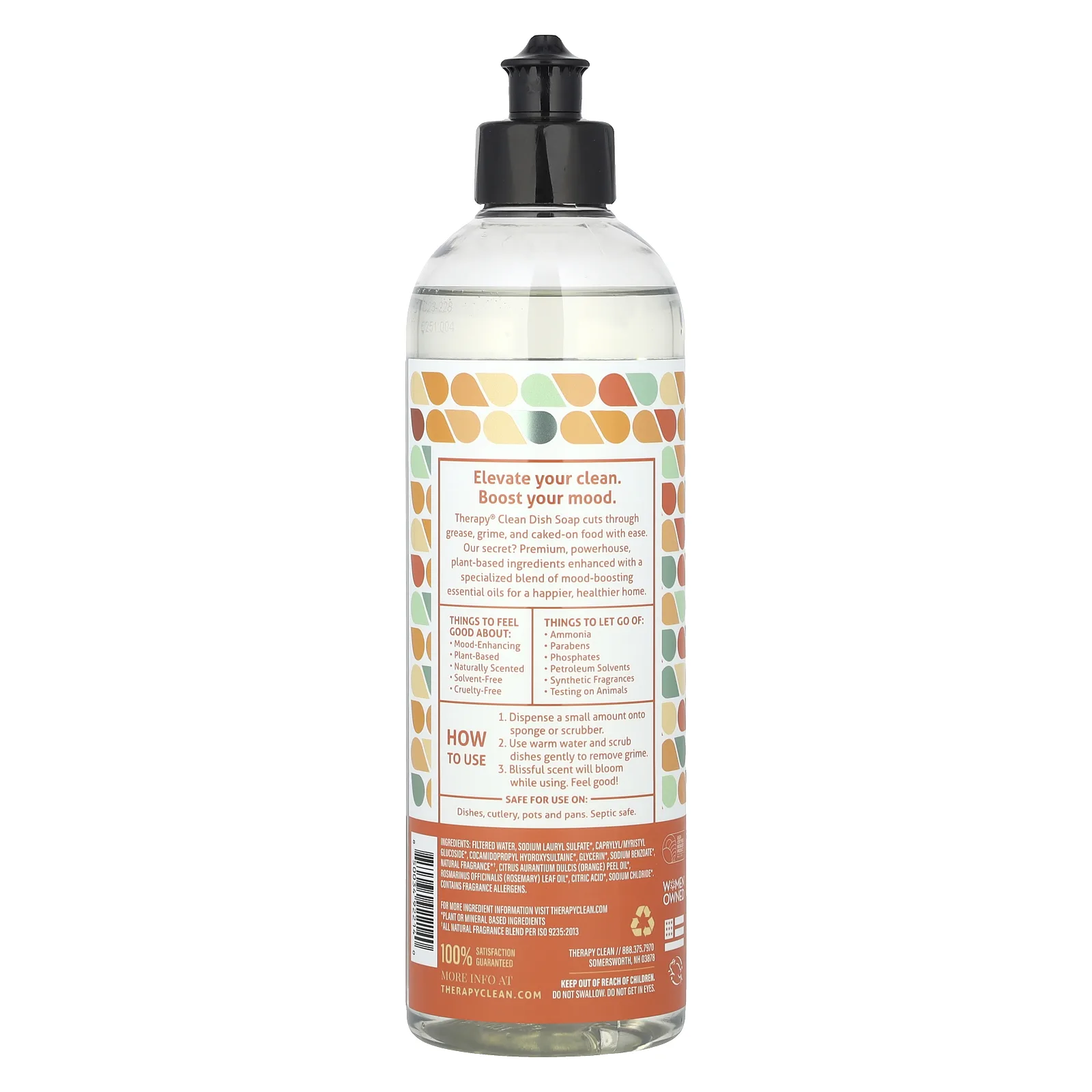Therapy Clean, Мыло для посуды, свежие травы и дыня, 473 мл (16 жидк. Унций)