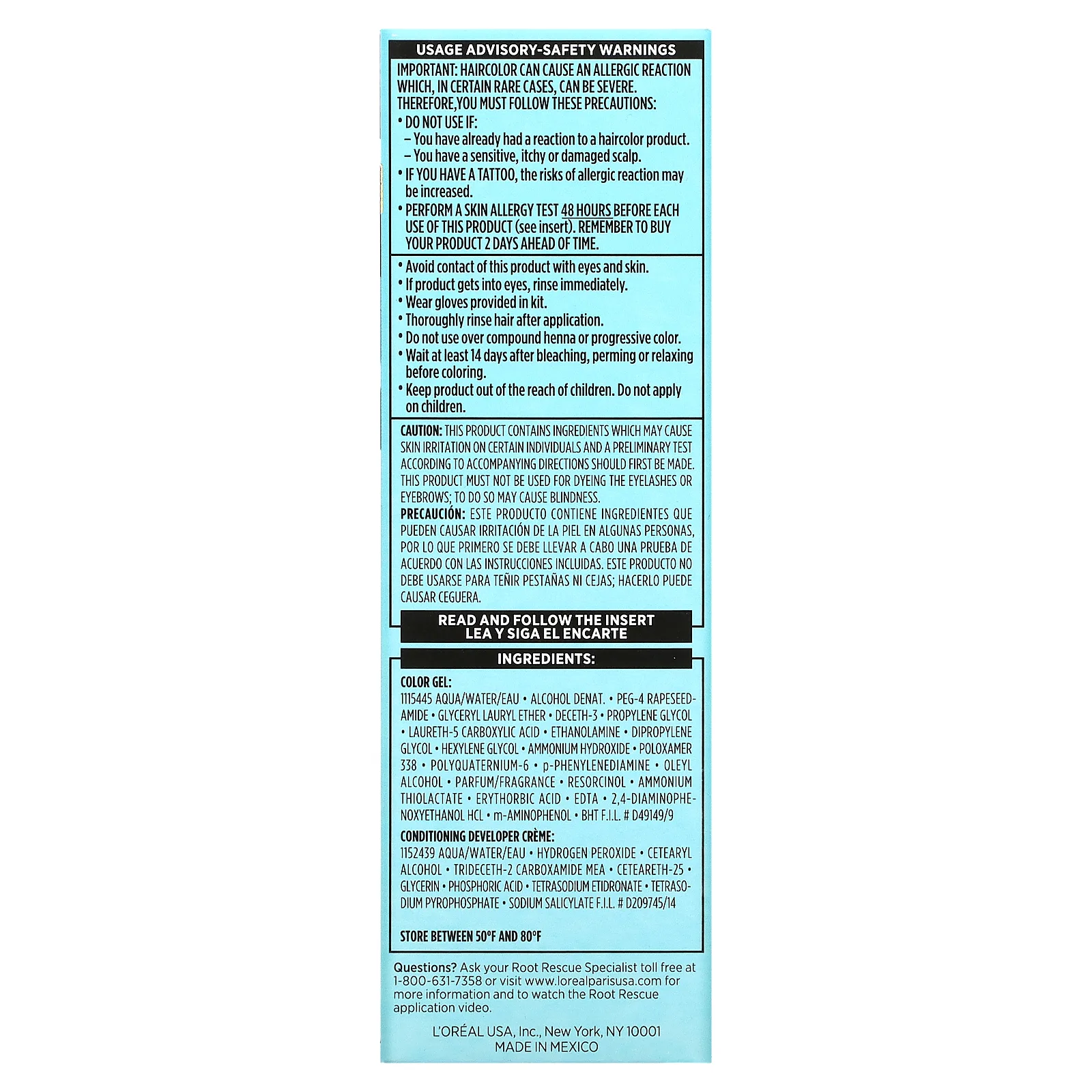 L'Oréal, Комплект для окрашивания корней за 10 минут Magic Root Rescue, оттенок 4 темный коричневый, на 1 применение