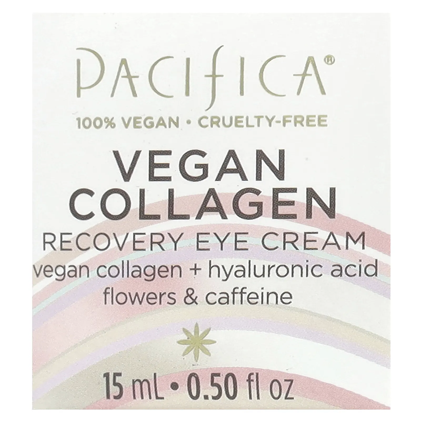 Pacifica, Vegan Collagen, Восстанавливающий крем для кожи вокруг глаз, 0,5 жидкой унции (15 мл)